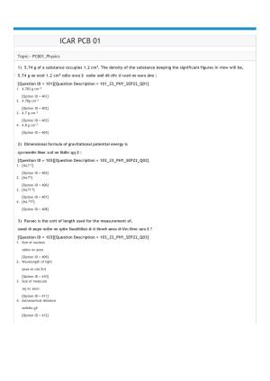 ICAR AIEEA UG PCB_01_14.09.2022-Shift-1  Question Paper