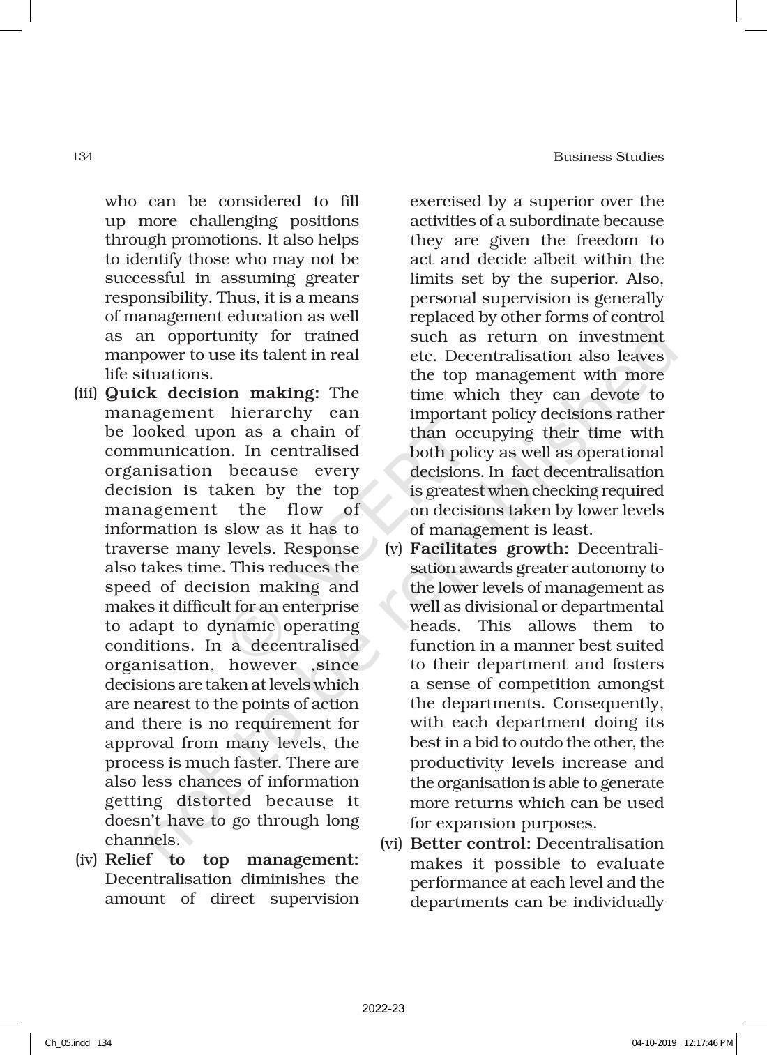 NCERT Book for Class 12 Business Studies Chapter 5 Organising - Page 24