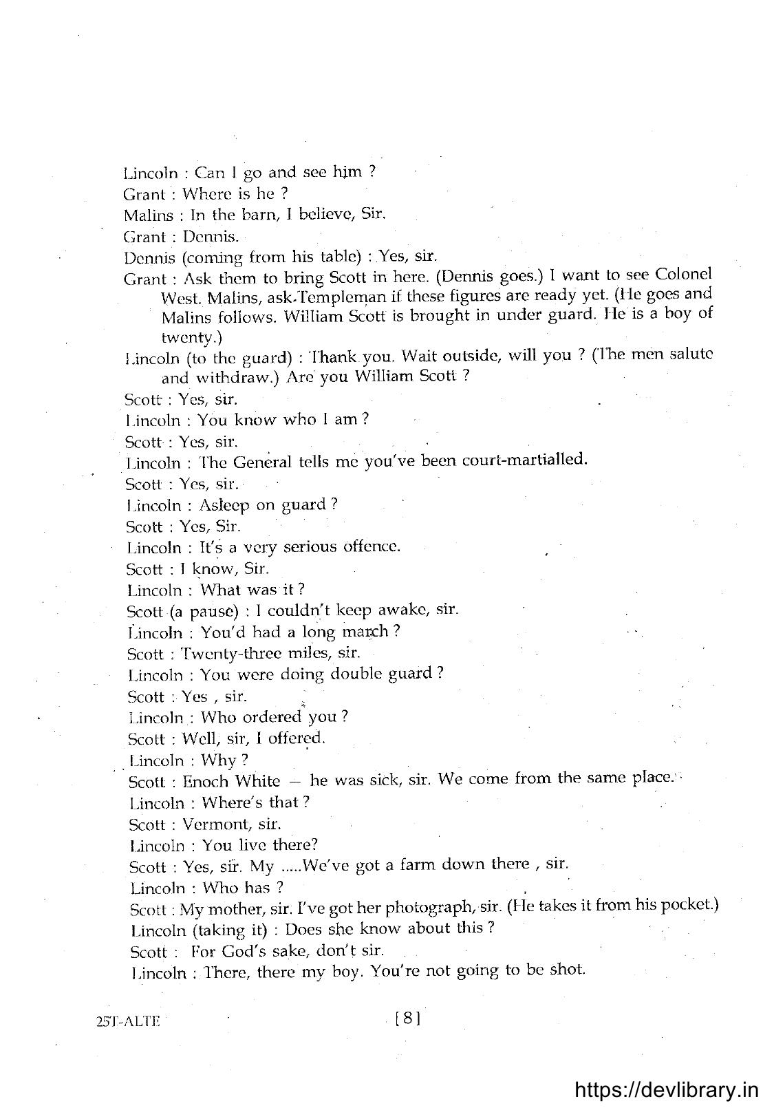 Assam HS 2nd Year Alternative English 2015 Question Paper - Page 8