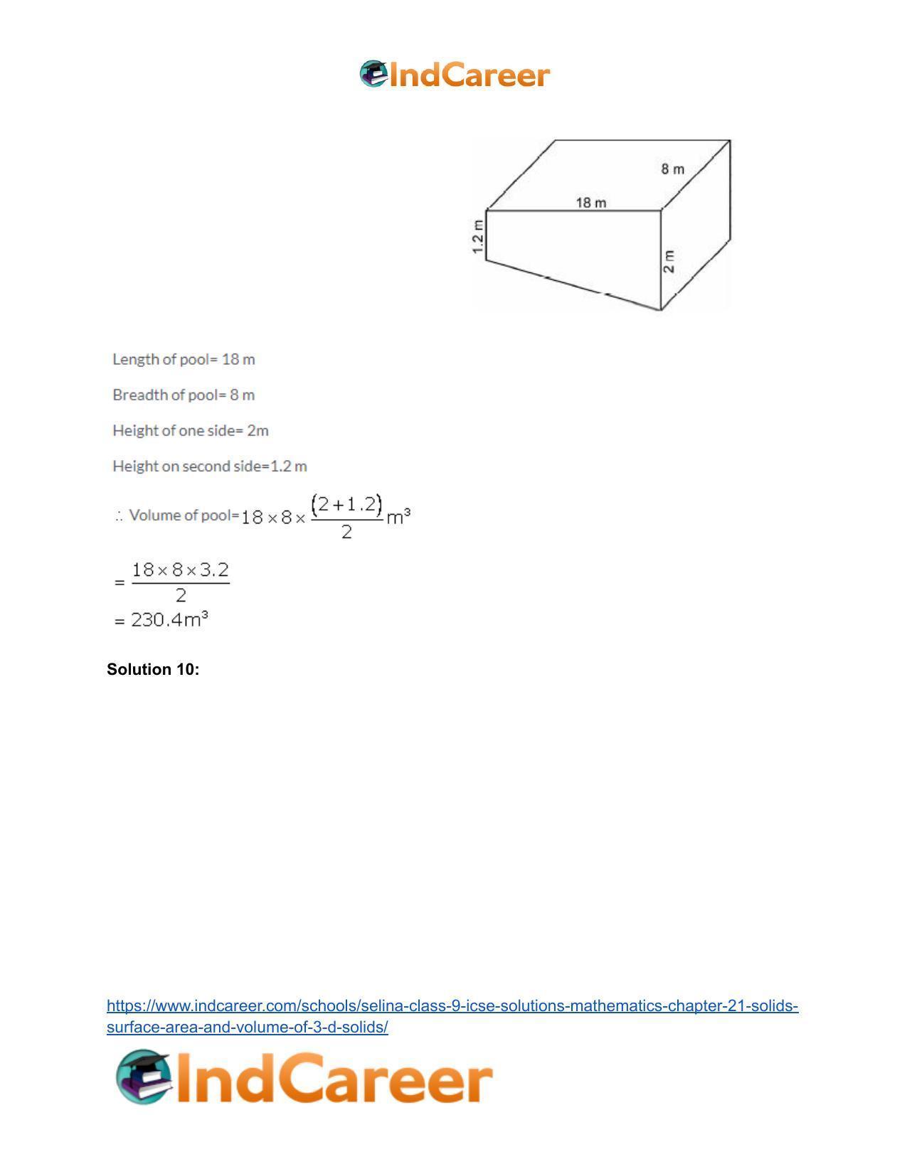 Selina Class 9 ICSE Solutions Mathematics : Chapter 22- Trigonometrical Ratios - Page 18