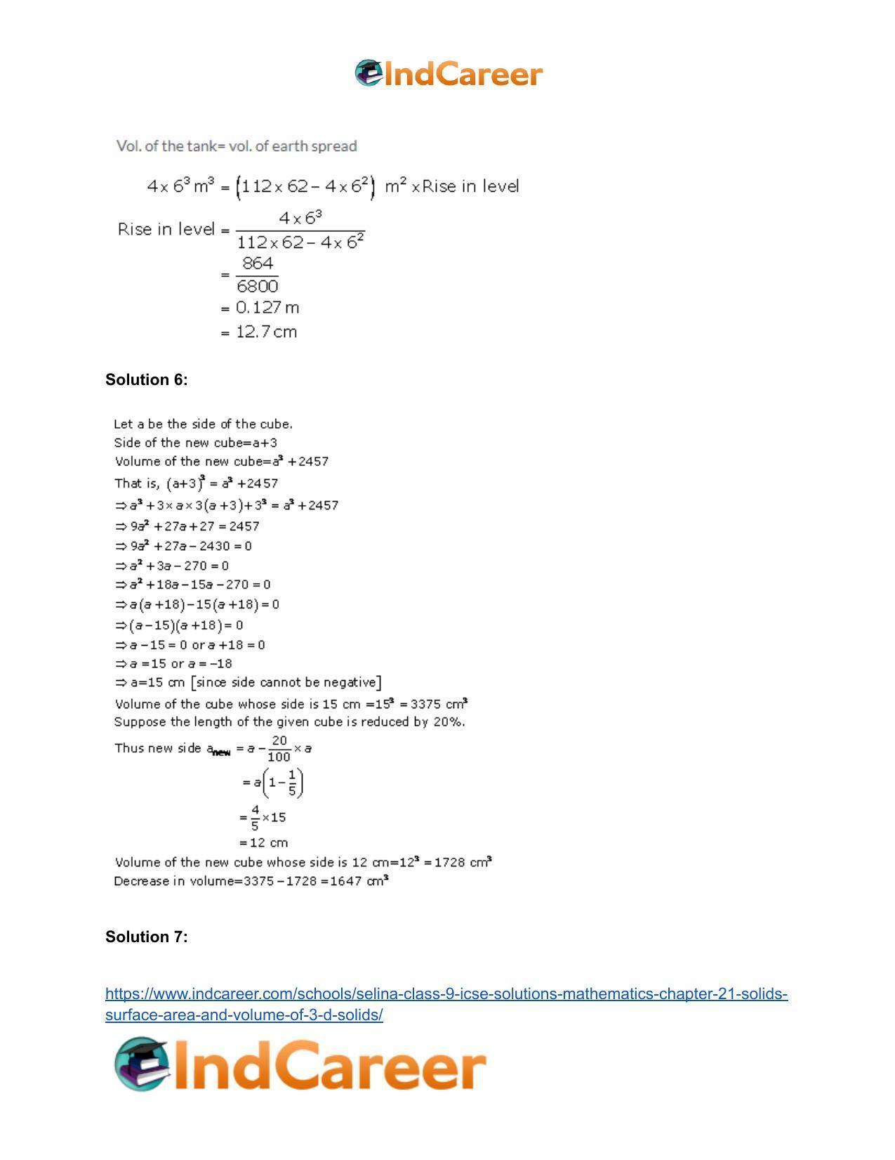 Selina Class 9 ICSE Solutions Mathematics : Chapter 22- Trigonometrical Ratios - Page 25