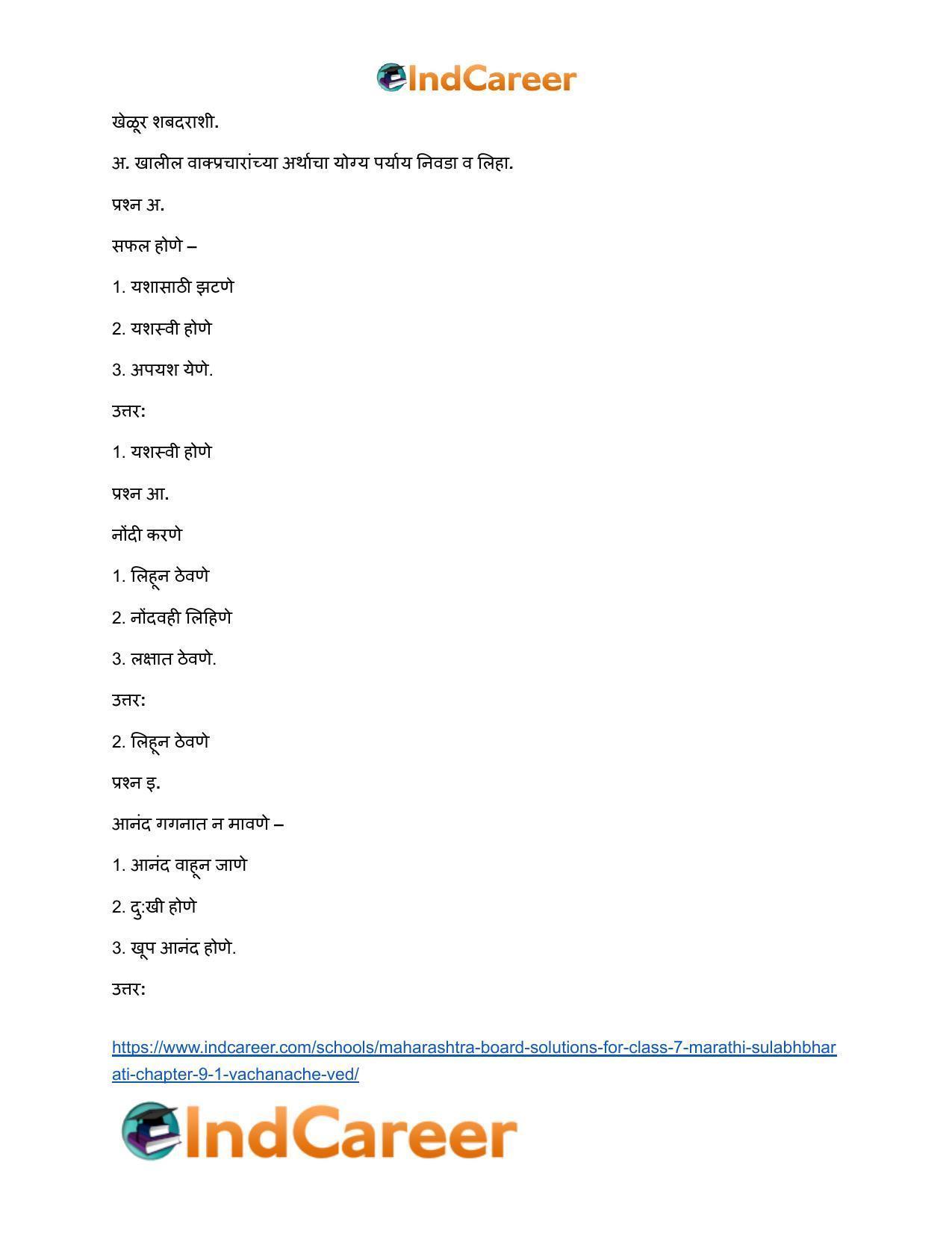 Maharashtra Board Solutions for Class 7- Marathi Sulabhbharati: Chapter 9.1- वाचनाचे वेड - Page 5