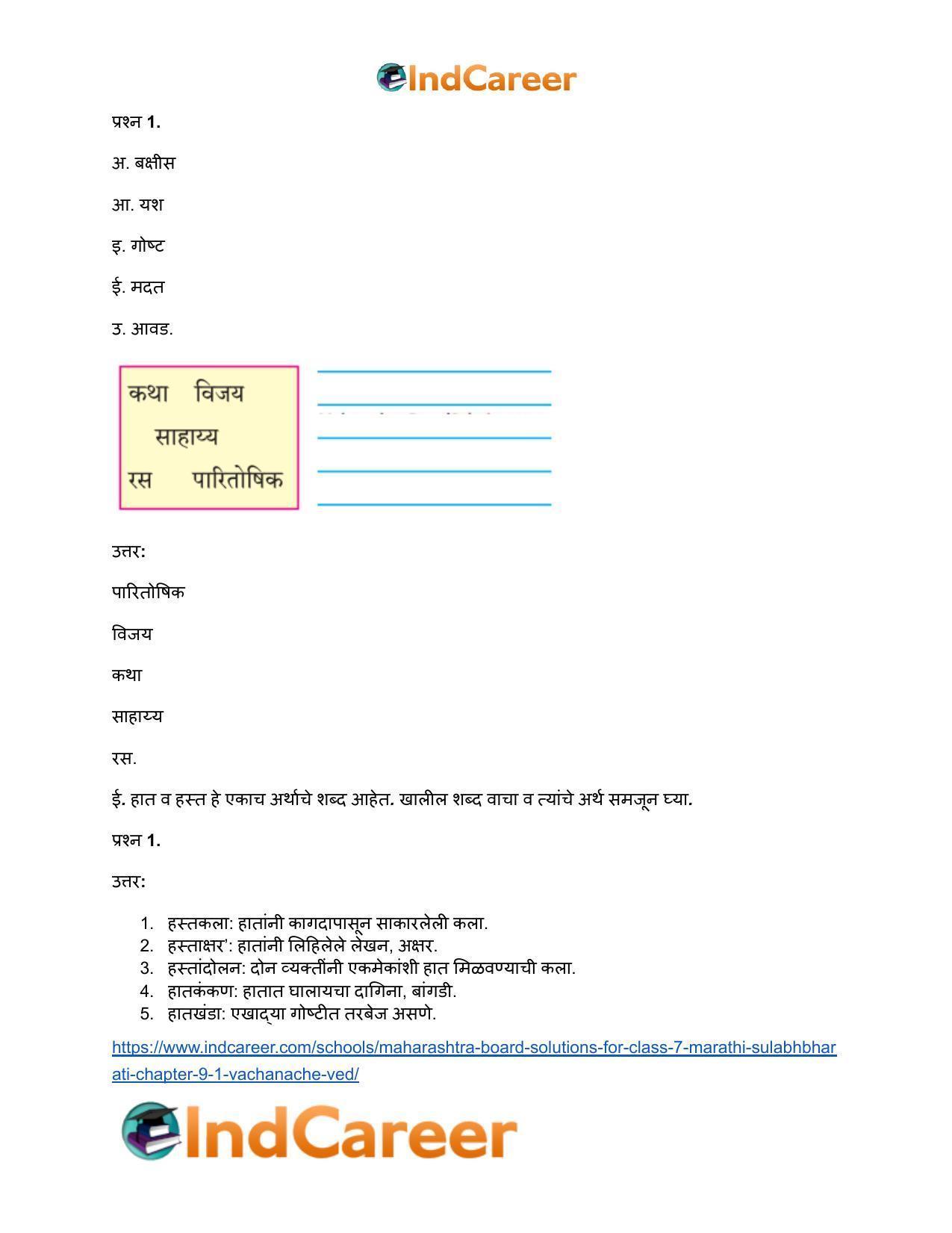 Maharashtra Board Solutions for Class 7- Marathi Sulabhbharati: Chapter 9.1- वाचनाचे वेड - Page 7