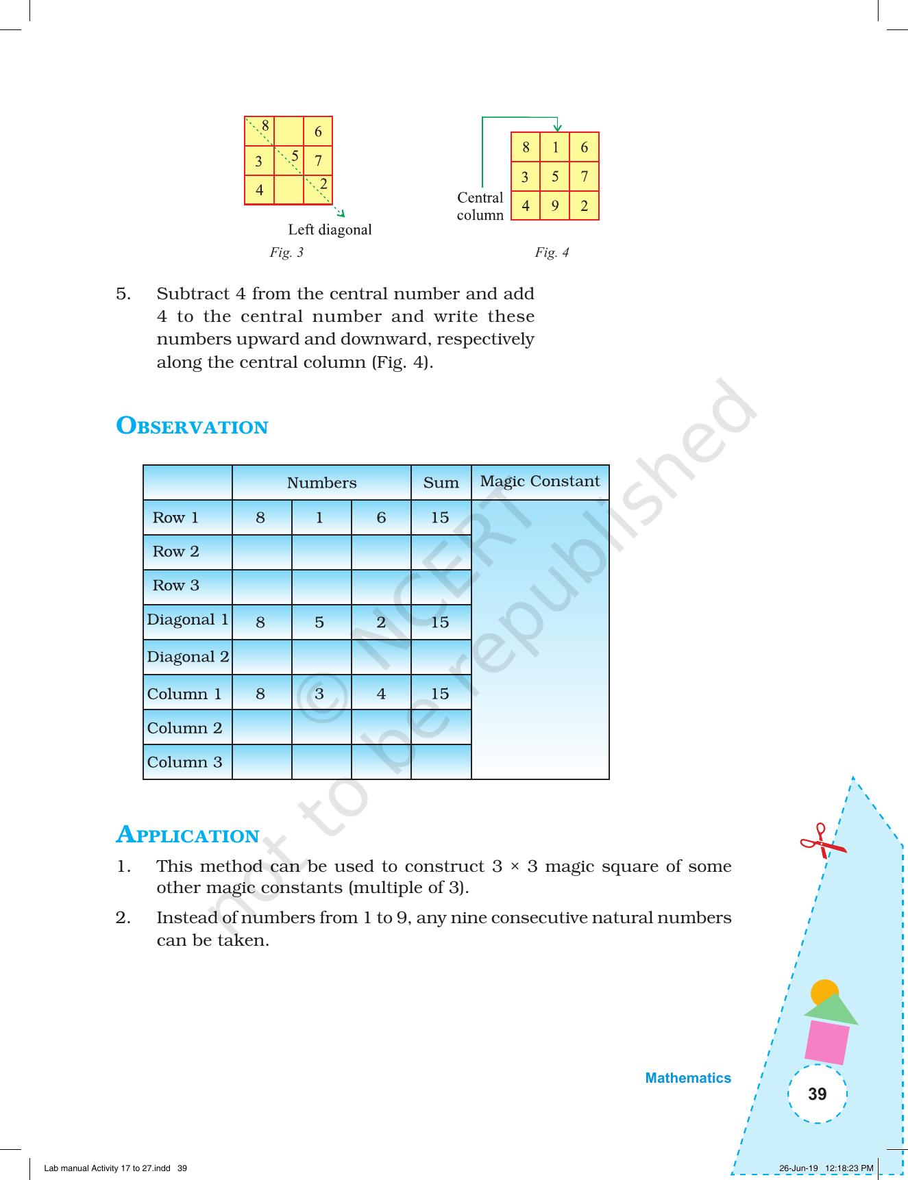 NCERT Laboratory Manuals for Class I to V: Mathematics - Activities for I to V (17- 27) and Projects - Page 5