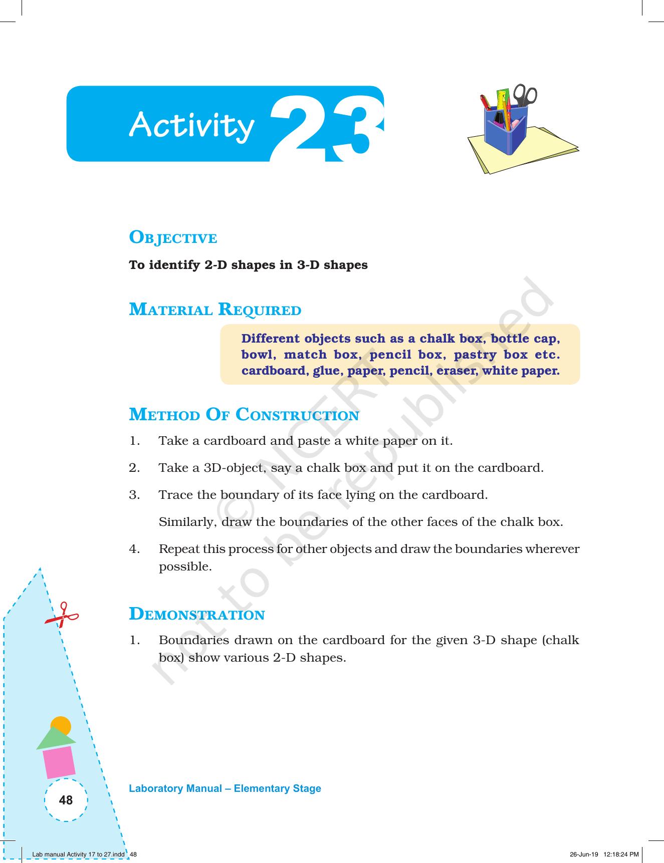 NCERT Laboratory Manuals for Class I to V: Mathematics - Activities for I to V (17- 27) and Projects - Page 14