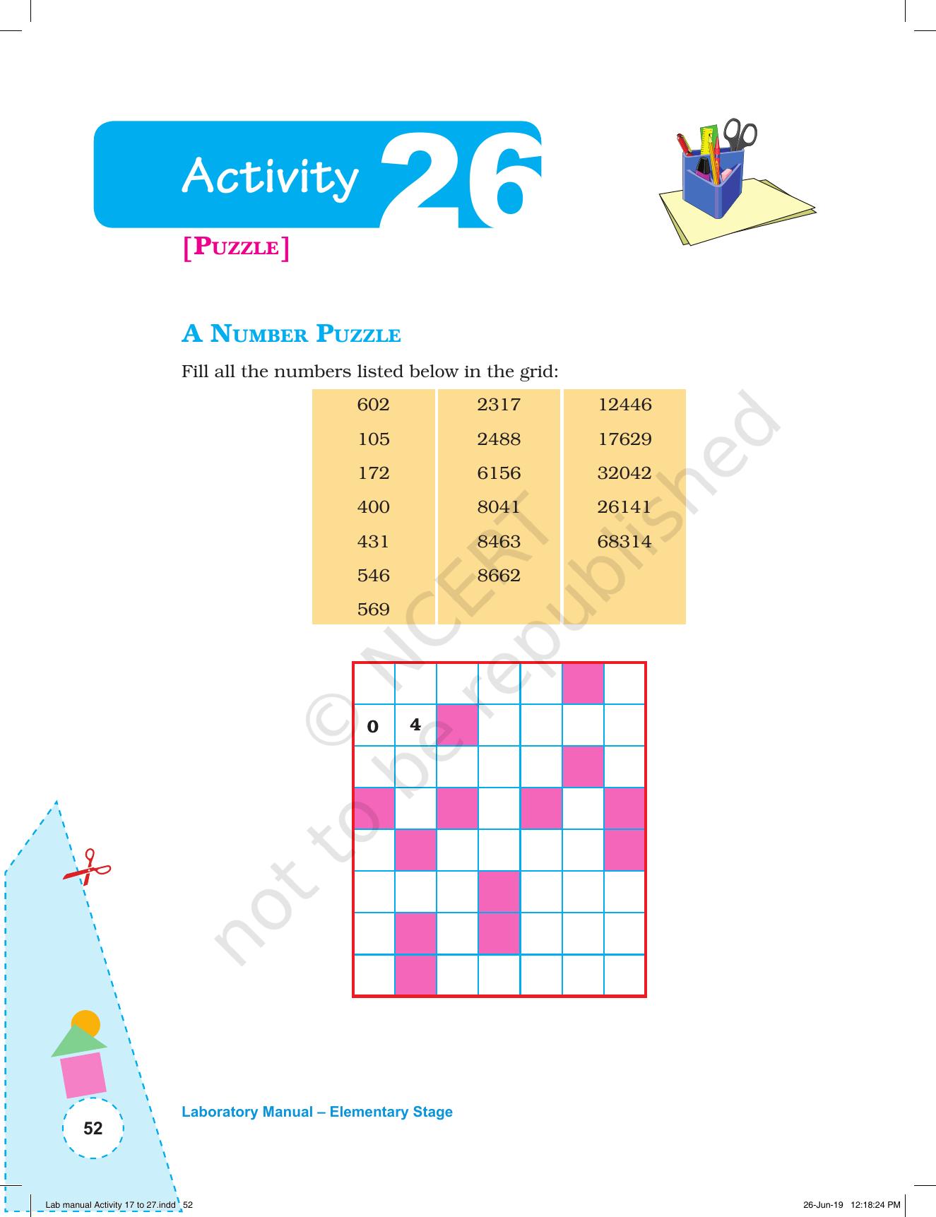 NCERT Laboratory Manuals for Class I to V: Mathematics - Activities for I to V (17- 27) and Projects - Page 18