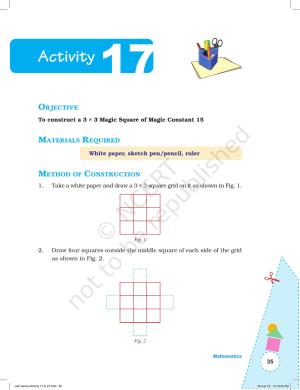 NCERT Laboratory Manuals for Class I to V: Mathematics - Activities for I to V (17- 27) and Projects