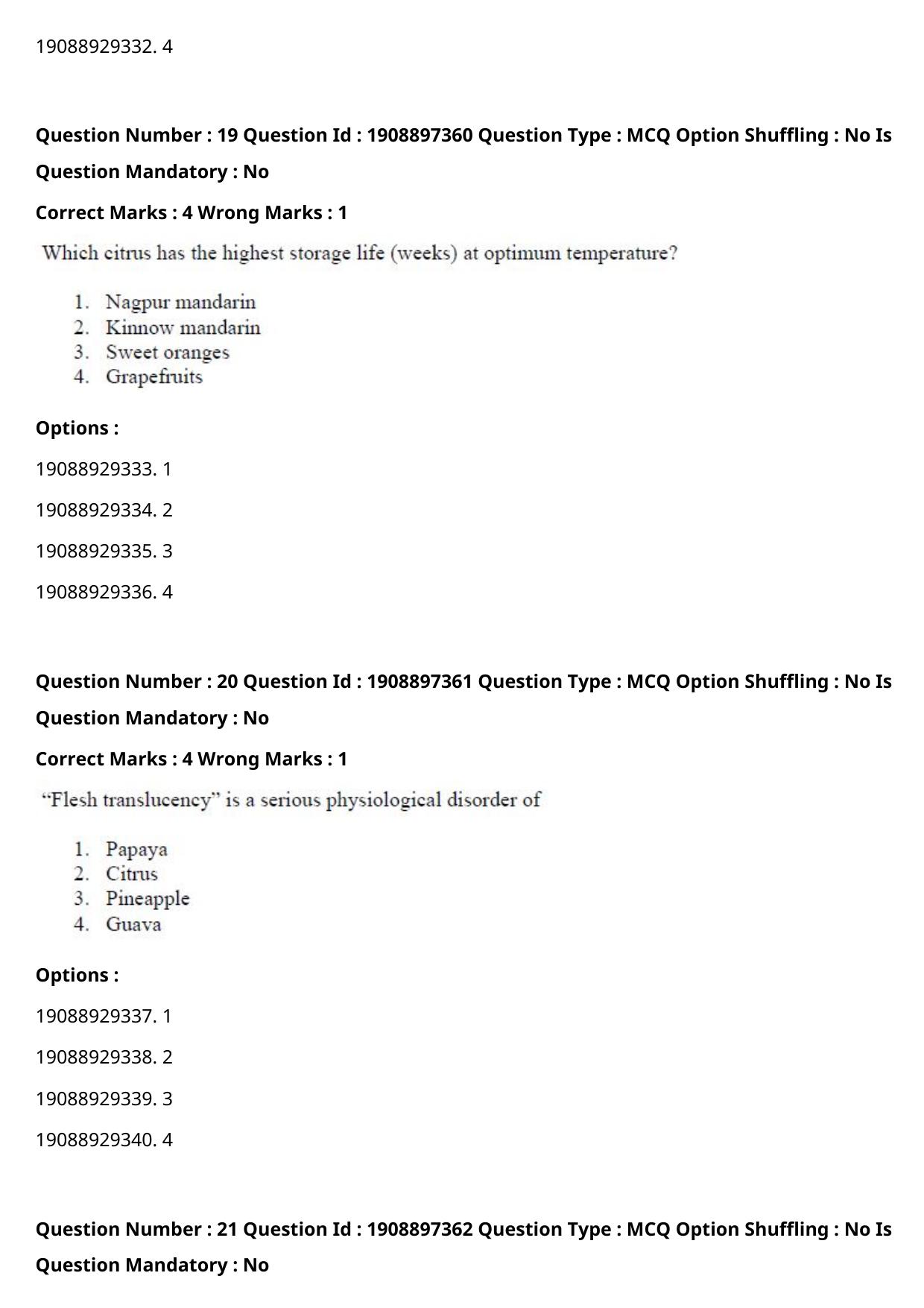ICAR AIEEA PG 2021 HORTICULTURE Question Paper - Page 11