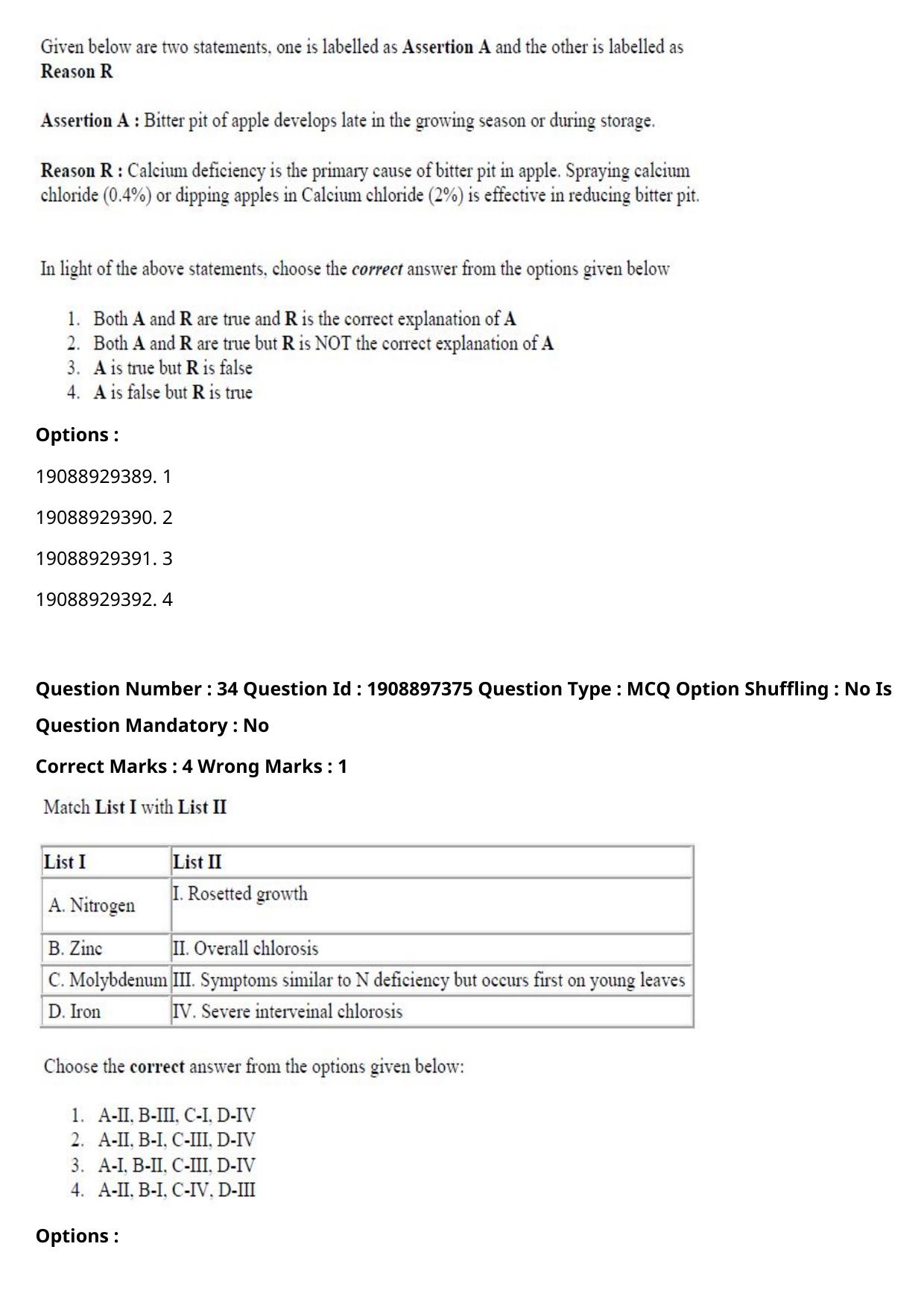 ICAR AIEEA PG 2021 HORTICULTURE Question Paper - Page 19