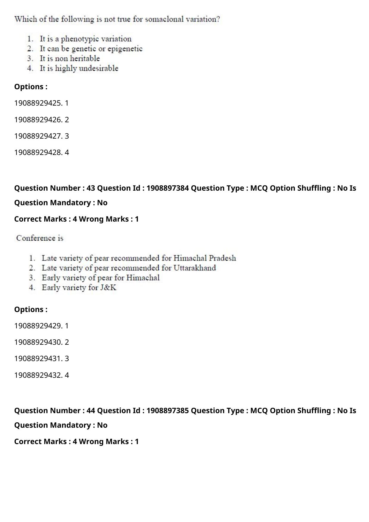 ICAR AIEEA PG 2021 HORTICULTURE Question Paper - Page 24