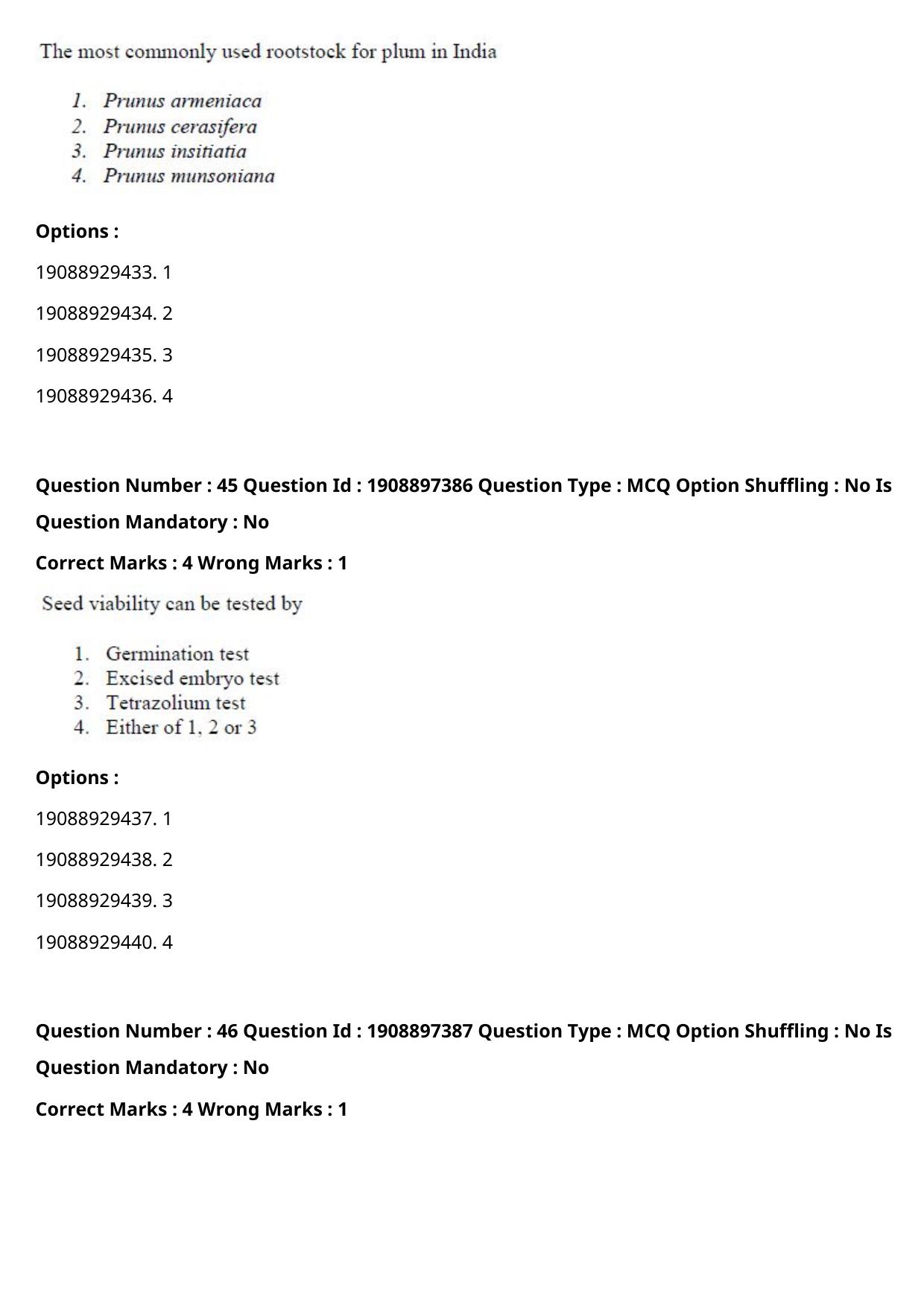 ICAR AIEEA PG 2021 HORTICULTURE Question Paper - Page 25