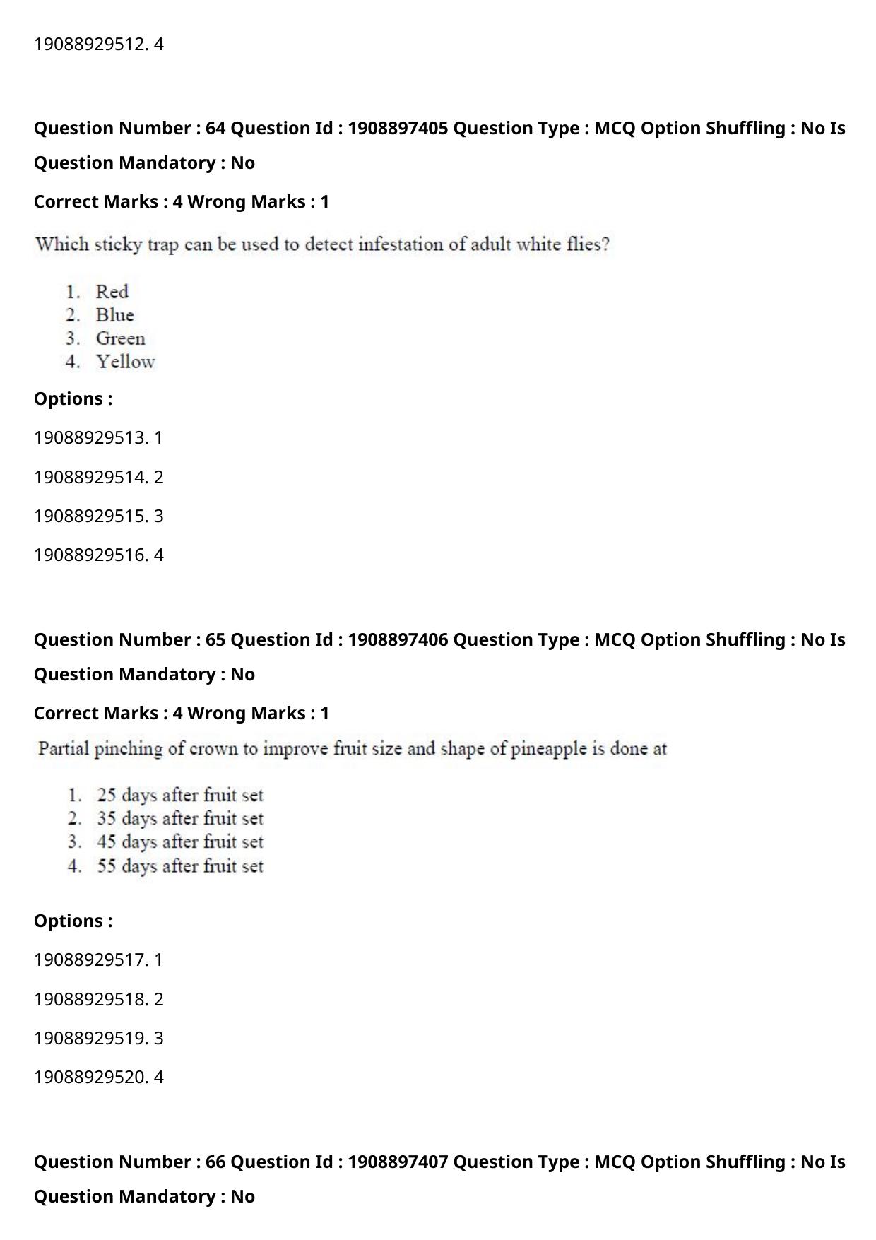 ICAR AIEEA PG 2021 HORTICULTURE Question Paper - Page 35