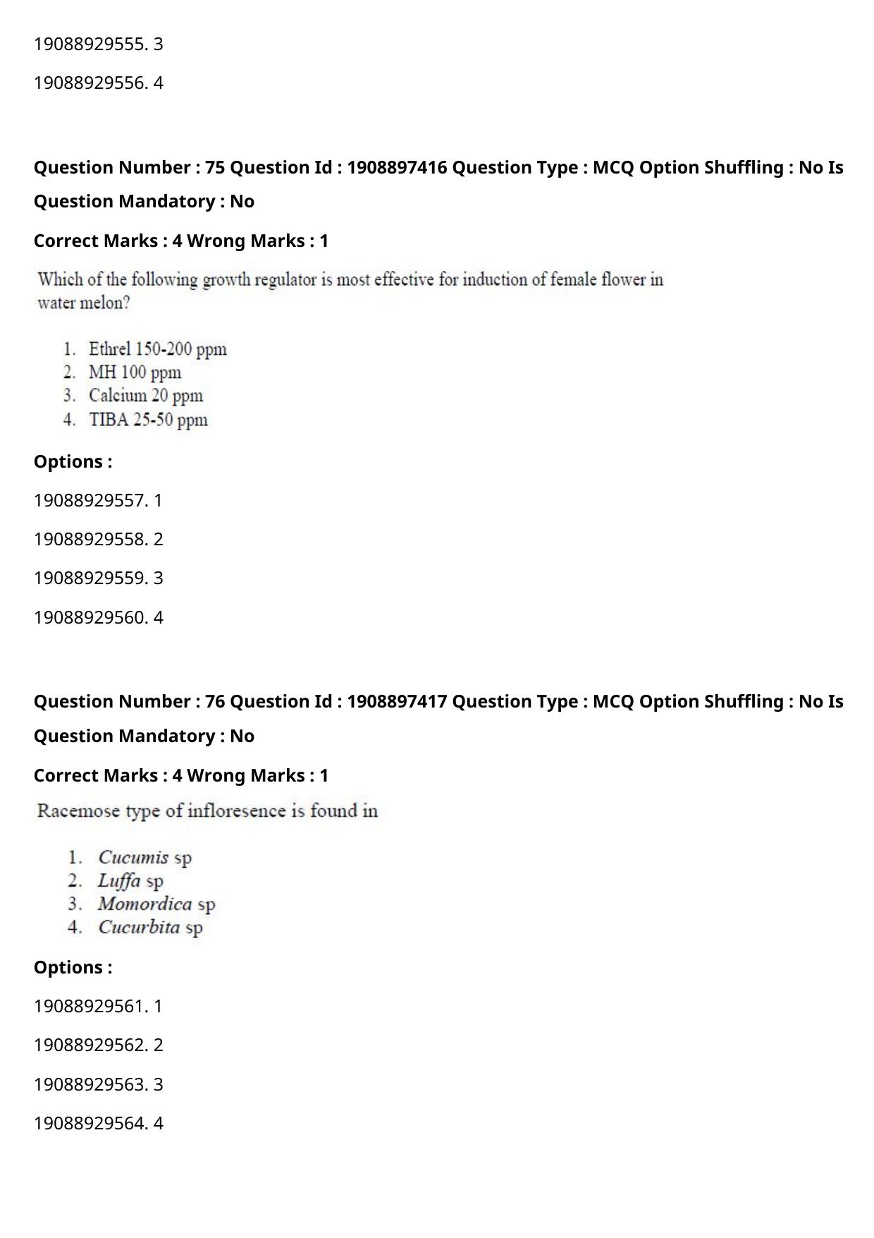 ICAR AIEEA PG 2021 HORTICULTURE Question Paper - Page 40
