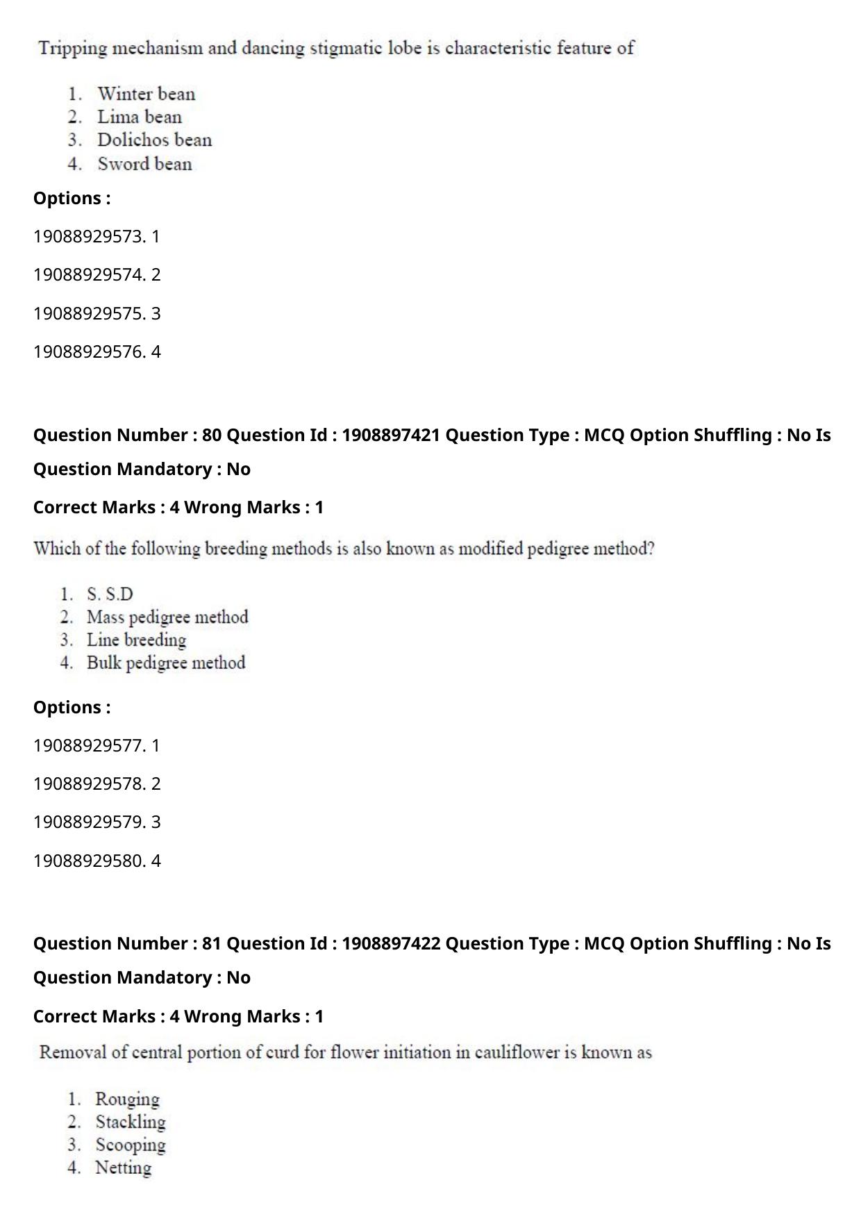 ICAR AIEEA PG 2021 HORTICULTURE Question Paper - Page 42