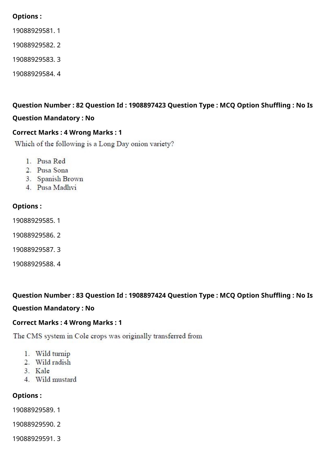 ICAR AIEEA PG 2021 HORTICULTURE Question Paper - Page 43