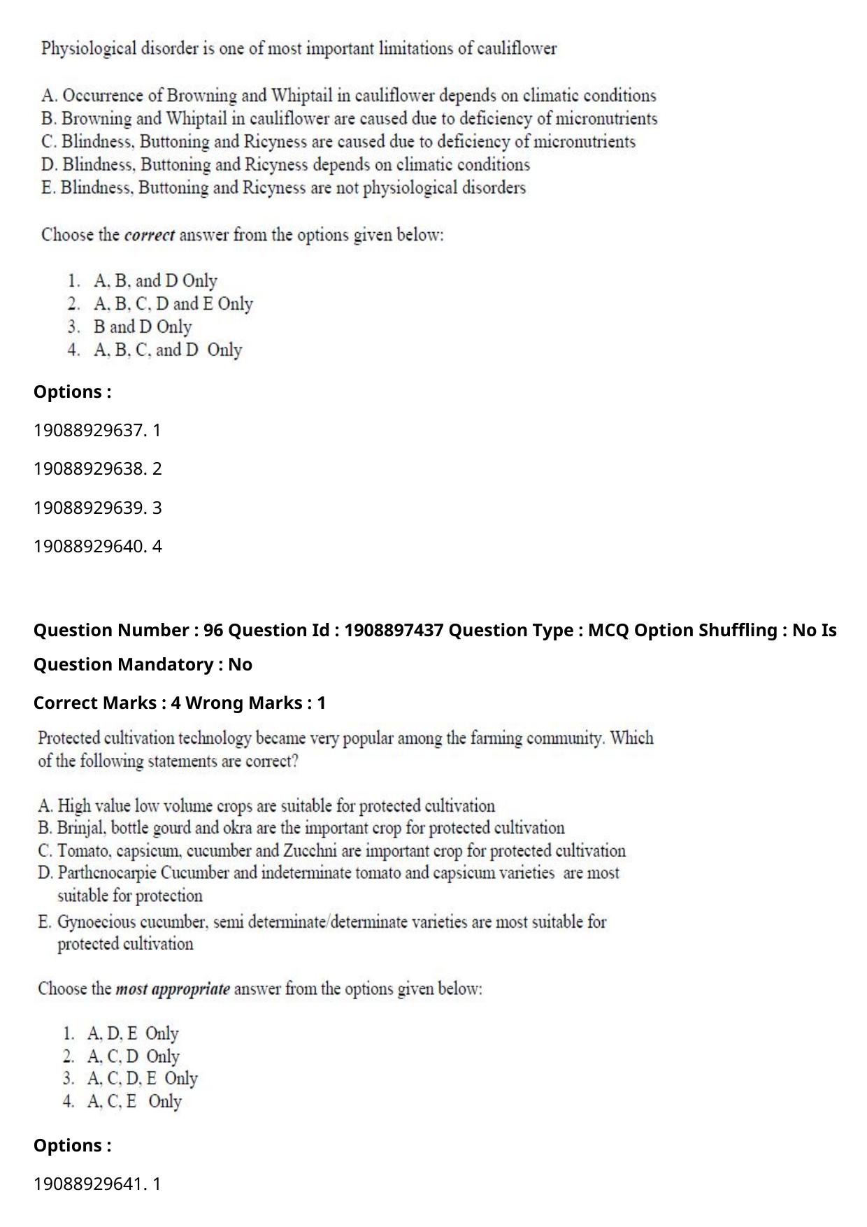 ICAR AIEEA PG 2021 HORTICULTURE Question Paper - Page 50