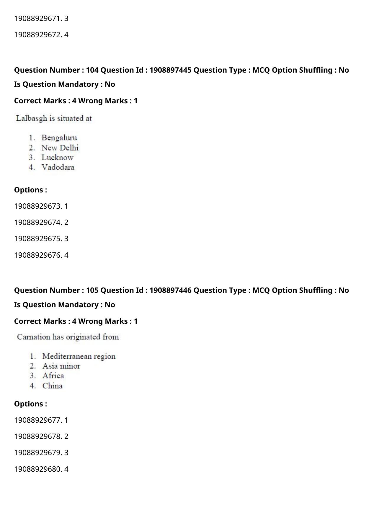 ICAR AIEEA PG 2021 HORTICULTURE Question Paper - Page 55