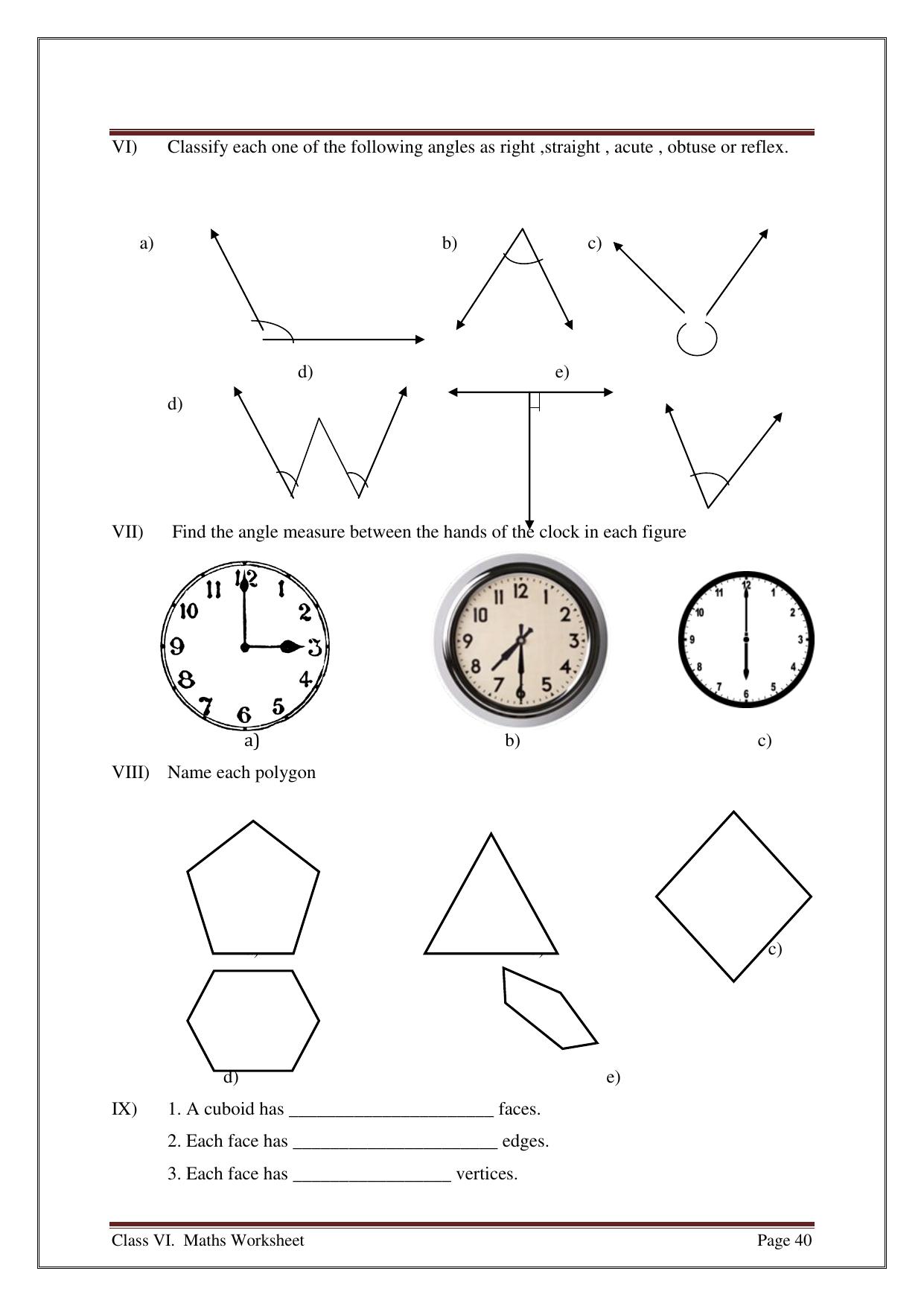 CBSE Worksheets for Class 6 Maths Assignment 3 - Page 8