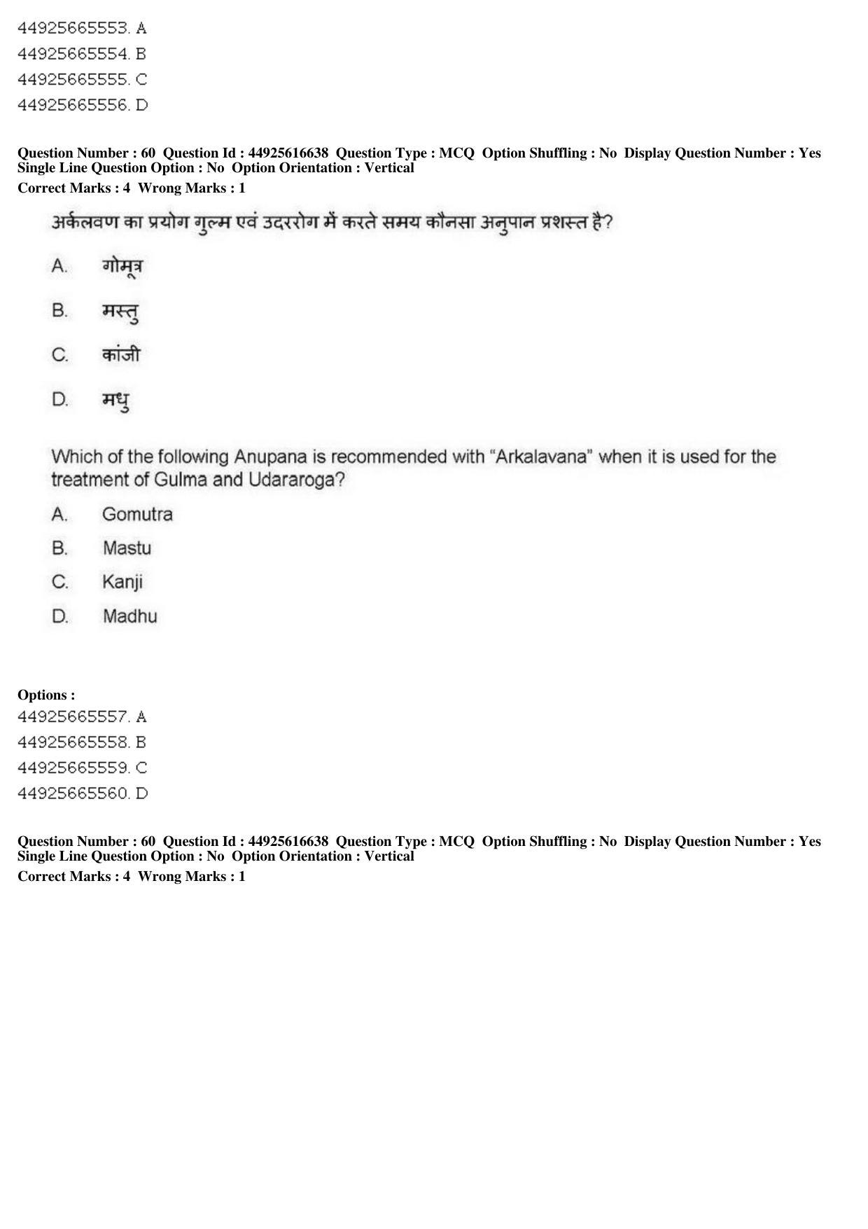 AIAPGET 2019 Ayurveda Question Paper - Page 95