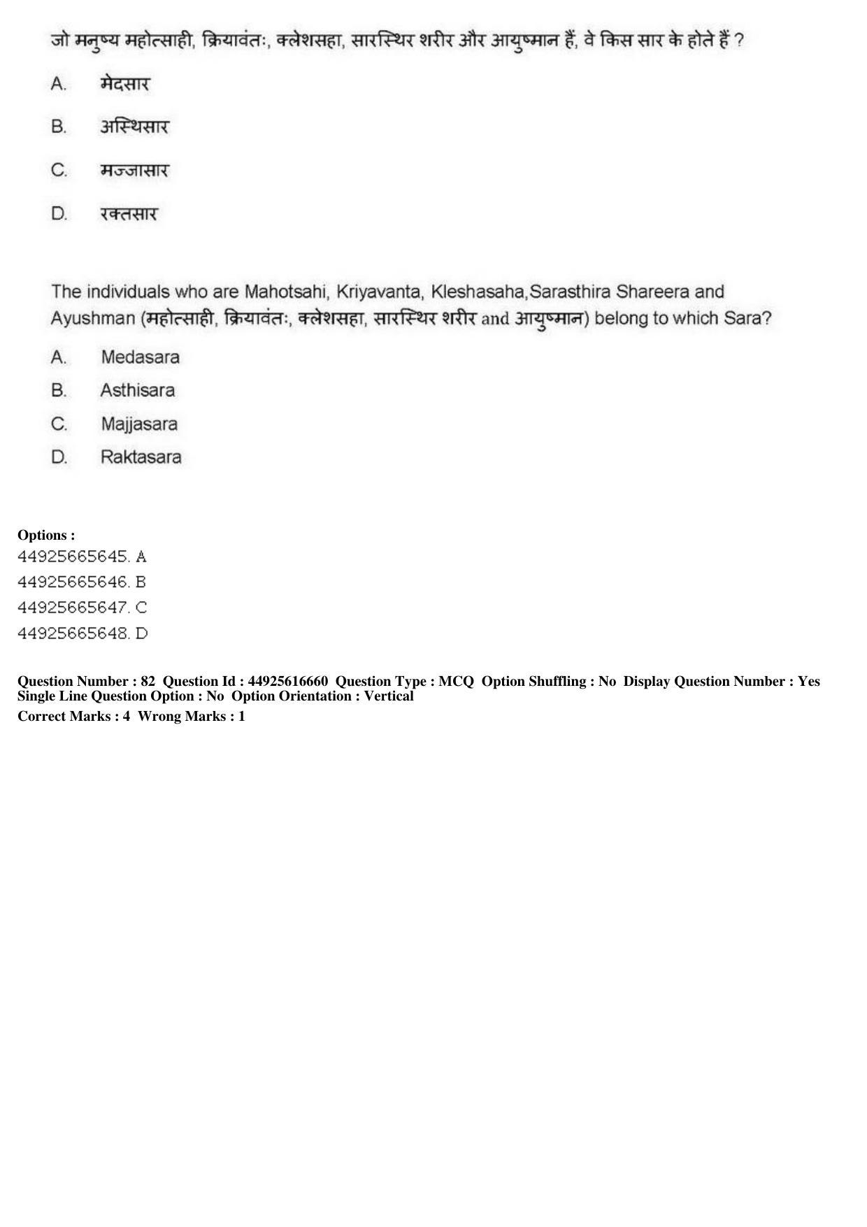 AIAPGET 2019 Ayurveda Question Paper - Page 128