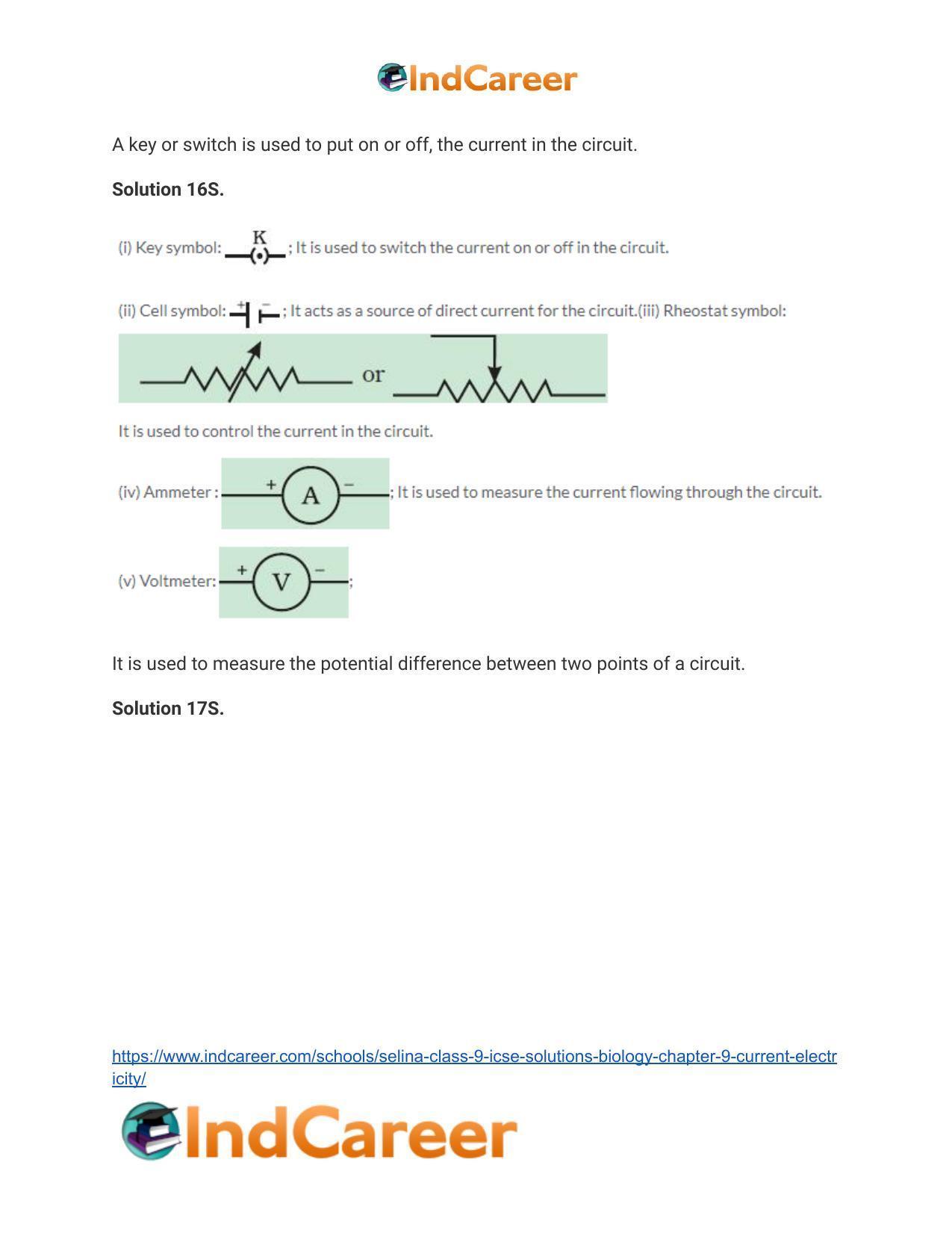 Selina Class 9 ICSE Solutions Biology : Chapter 9- Current Electricity - Page 5