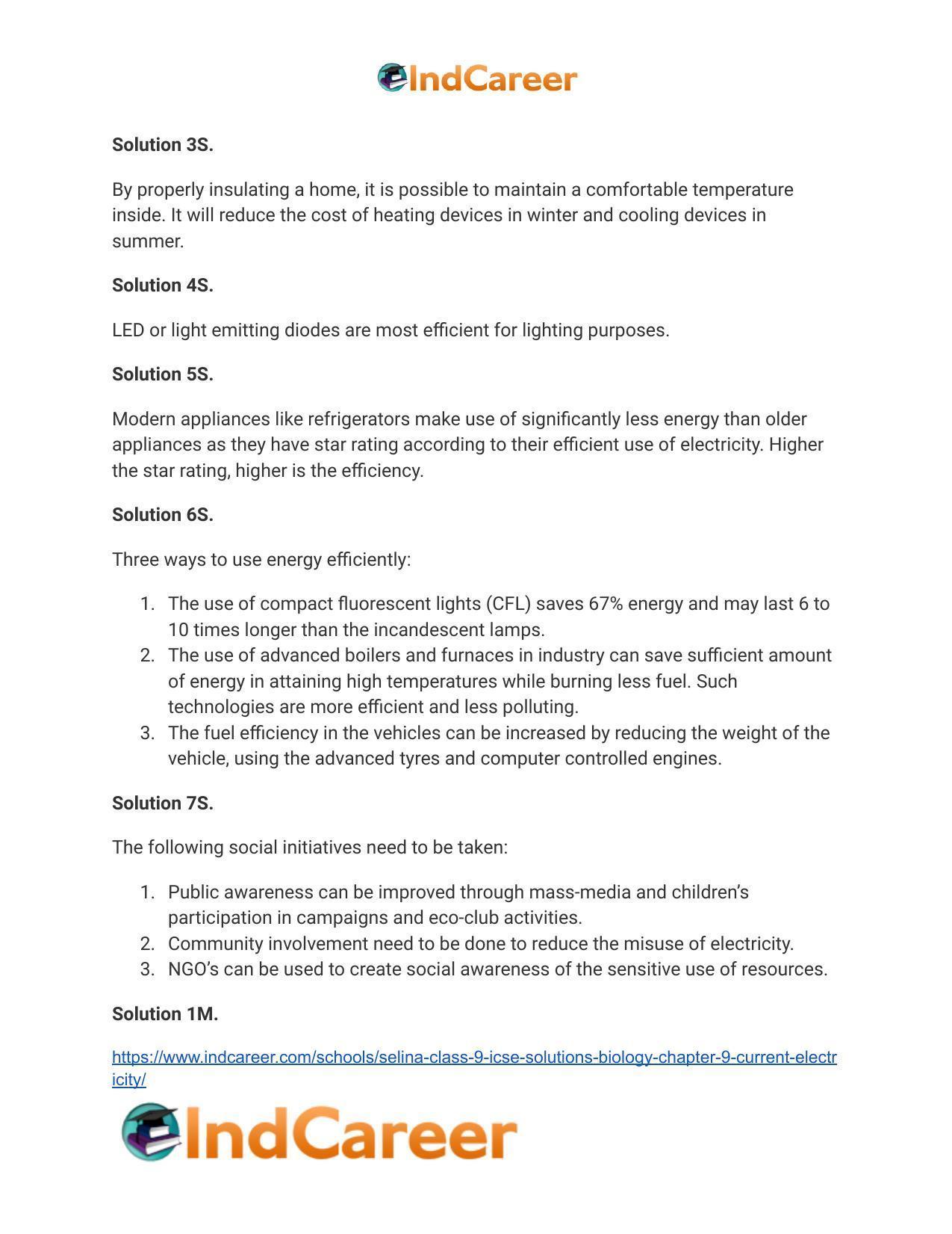 Selina Class 9 ICSE Solutions Biology : Chapter 9- Current Electricity - Page 13