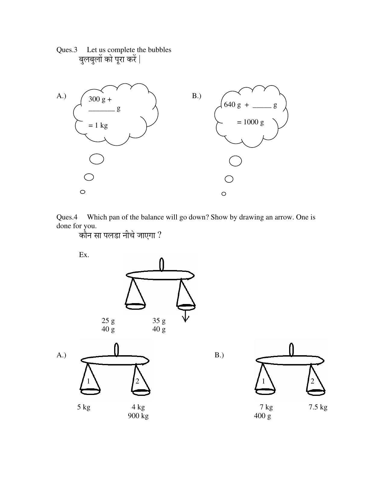 Worksheet for Class 4 Maths Chapter 7 Assignment - Page 3