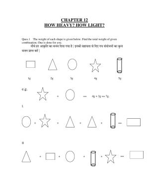 Worksheet for Class 4 Maths Chapter 7 Assignment