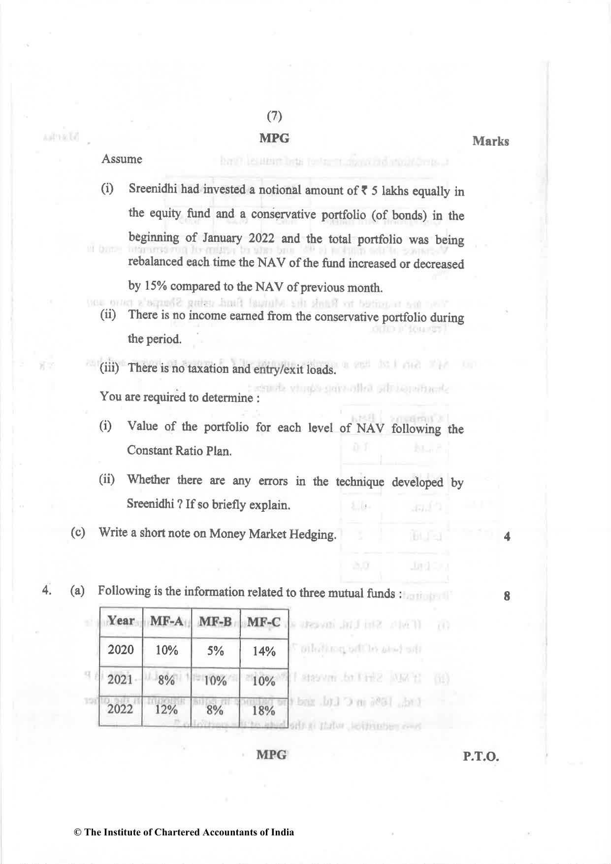 CA Final Nov 2022 Question Paper - Paper 2 – Strategic Financial Management - Page 7