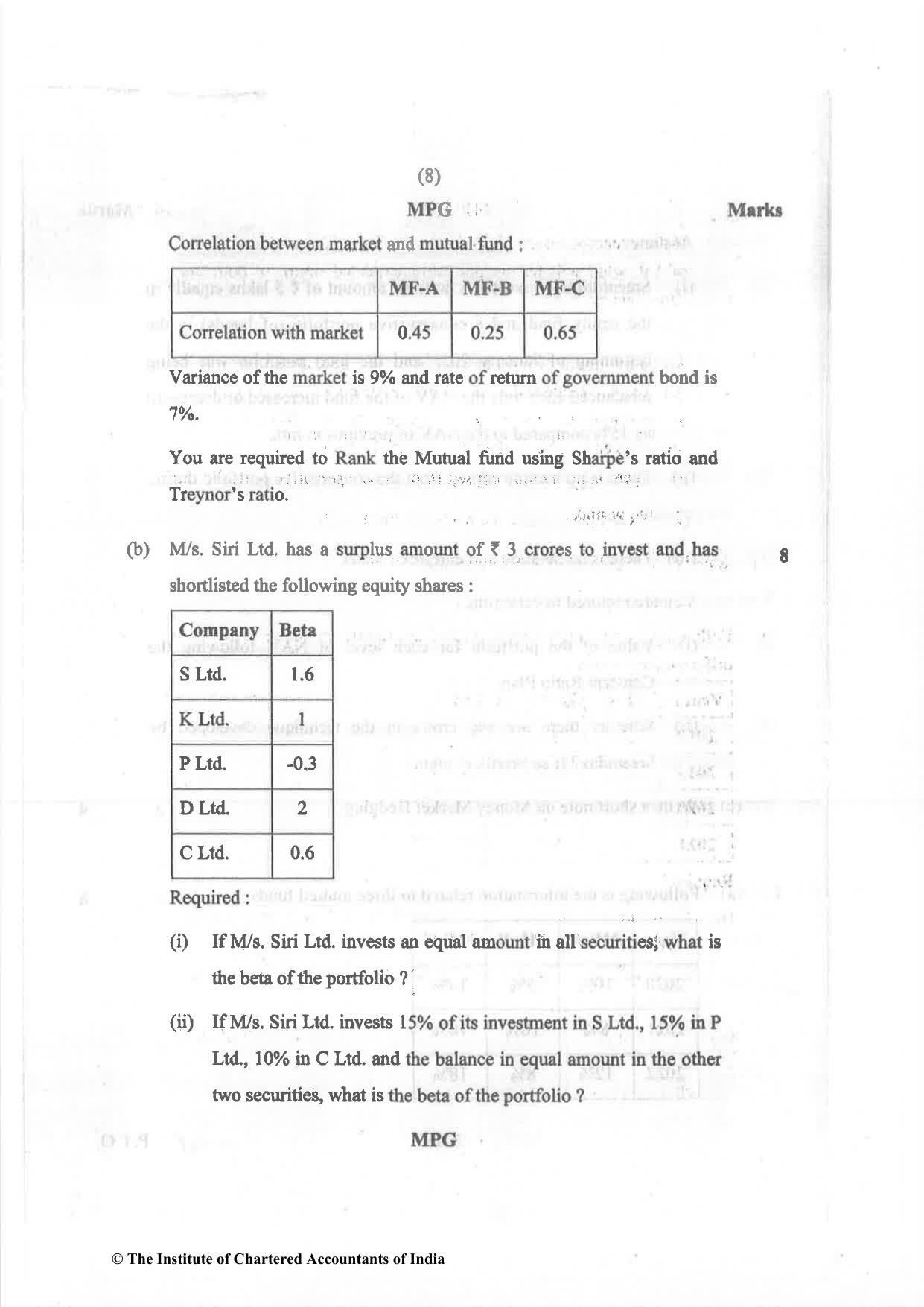 CA Final Nov 2022 Question Paper - Paper 2 – Strategic Financial Management - Page 8