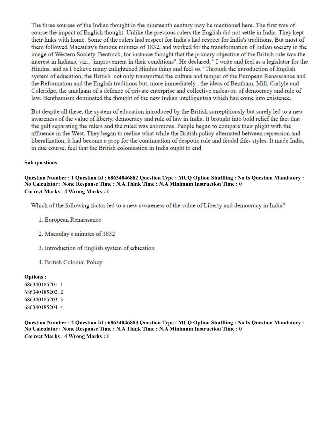 CUET PG 2023: LAQP01 – English (Eng)-shift 2 (30-06-2023) Question Paper - Page 2