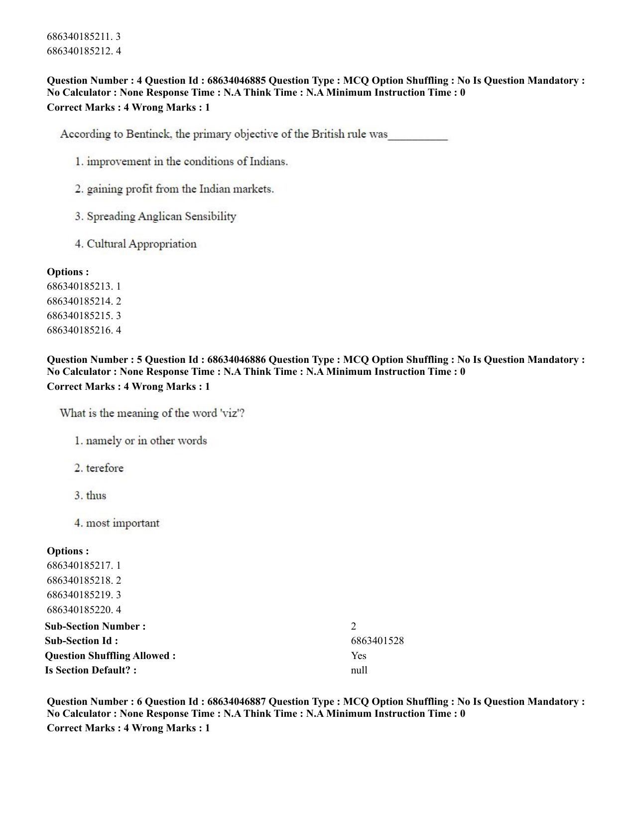 CUET PG 2023: LAQP01 – English (Eng)-shift 2 (30-06-2023) Question Paper - Page 6
