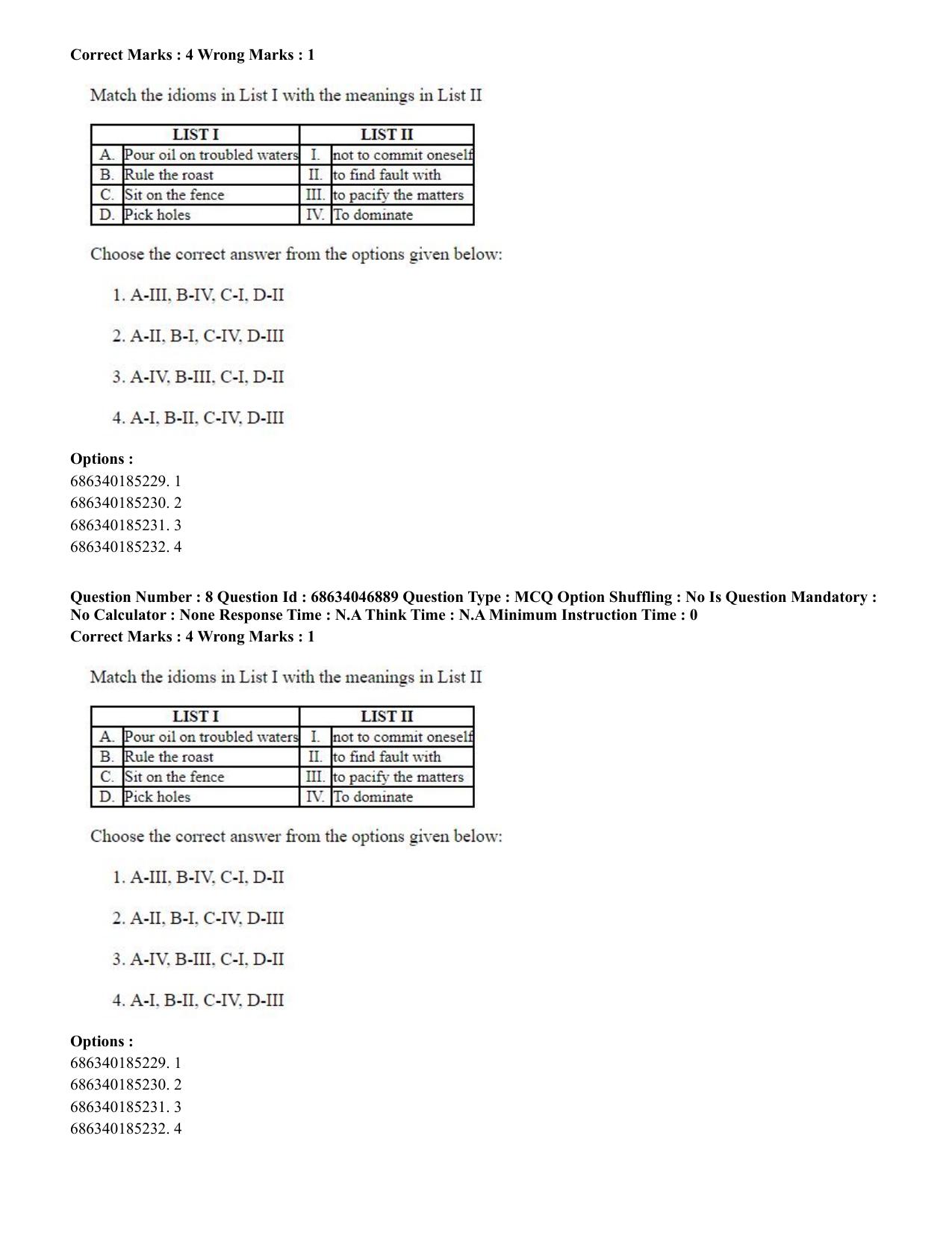 CUET PG 2023: LAQP01 – English (Eng)-shift 2 (30-06-2023) Question Paper - Page 9