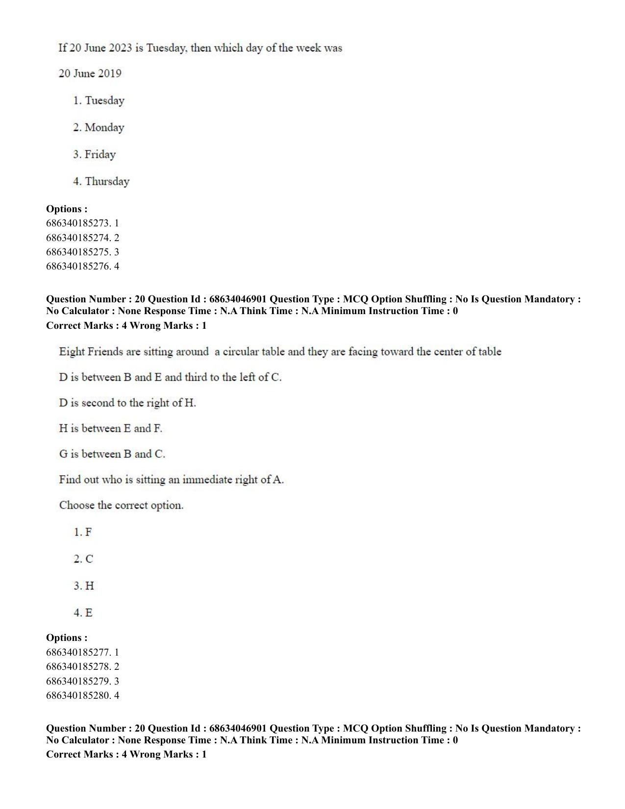 CUET PG 2023: LAQP01 – English (Eng)-shift 2 (30-06-2023) Question Paper - Page 20