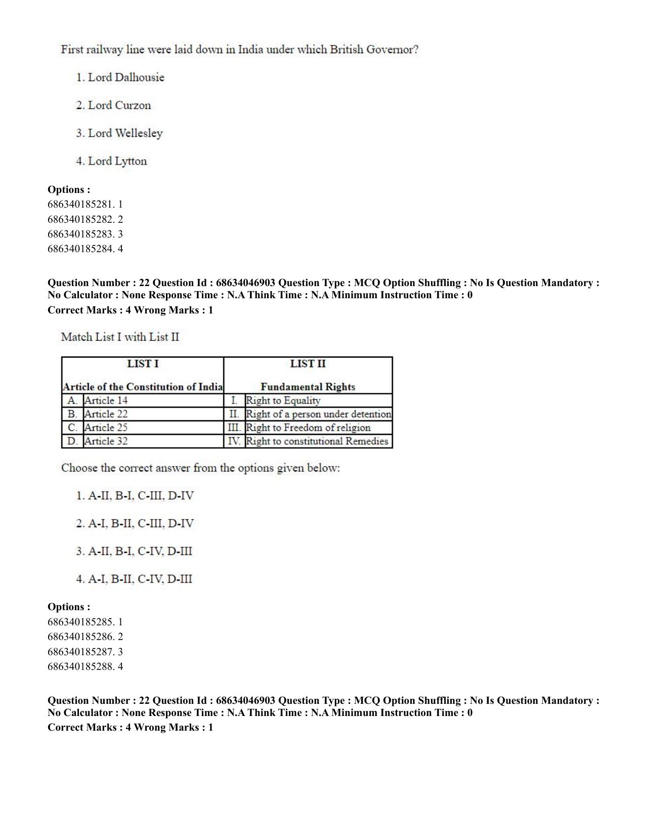 CUET PG 2023: LAQP01 – English (Eng)-shift 2 (30-06-2023) Question Paper - Page 22
