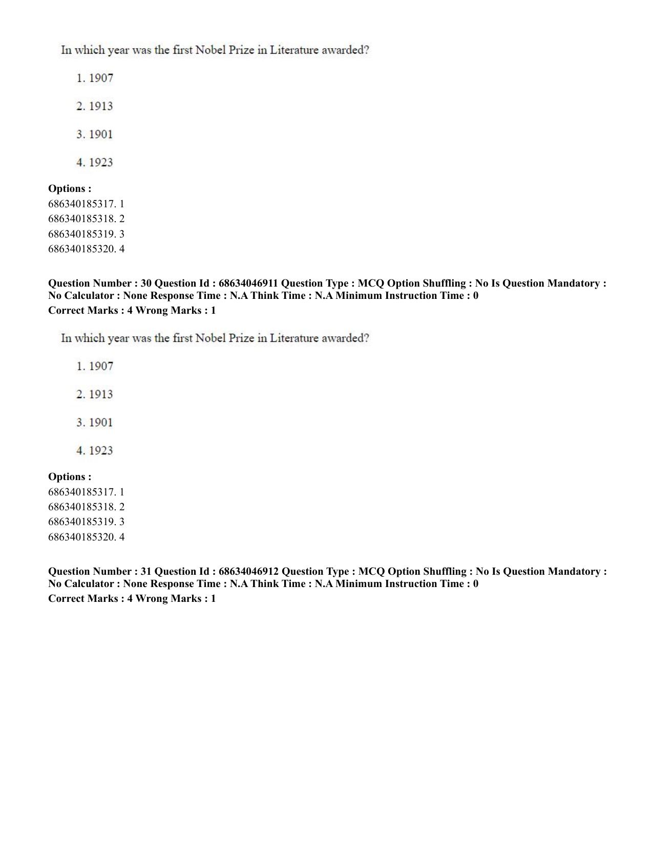 CUET PG 2023: LAQP01 – English (Eng)-shift 2 (30-06-2023) Question Paper - Page 30