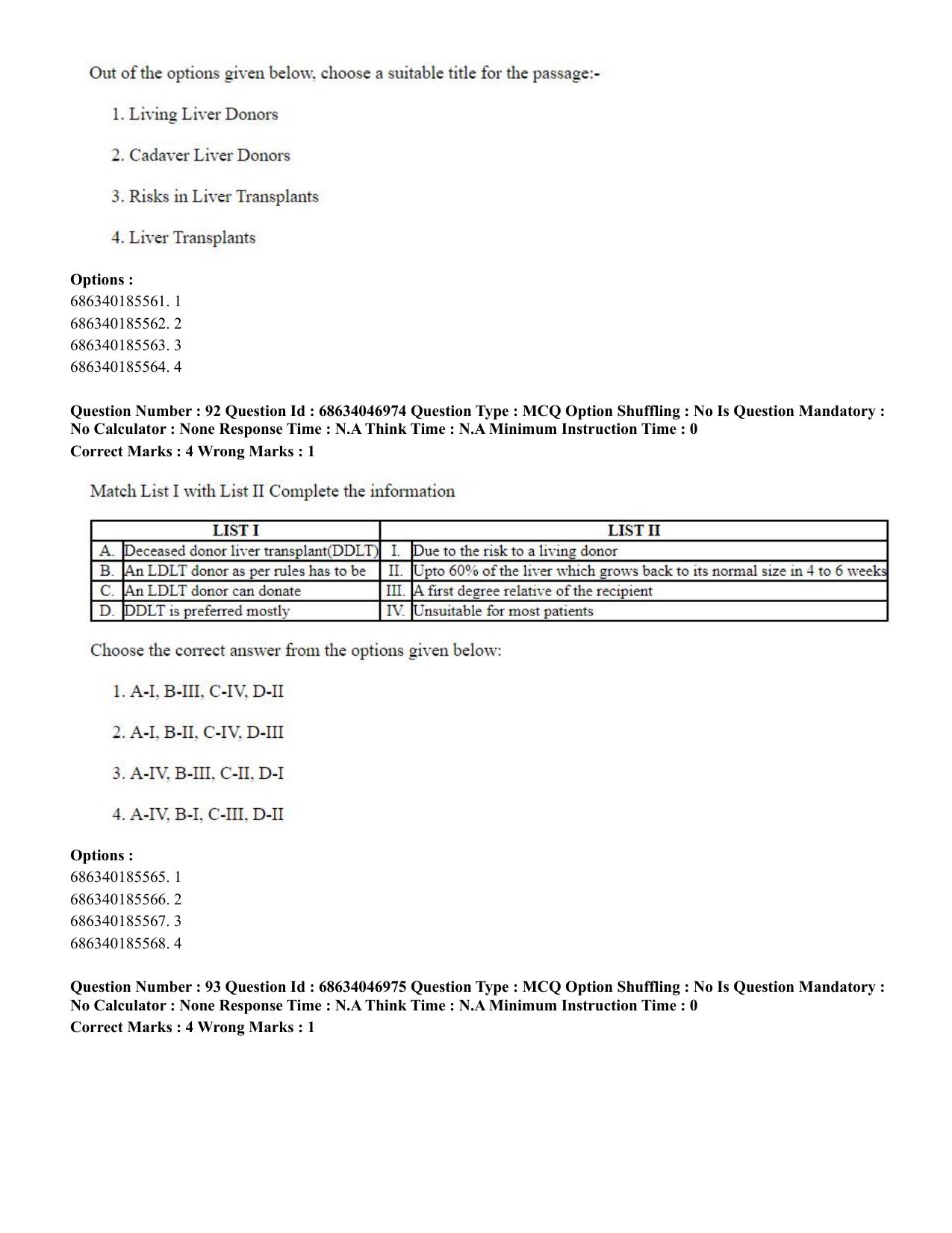 CUET PG 2023: LAQP01 – English (Eng)-shift 2 (30-06-2023) Question Paper - Page 87