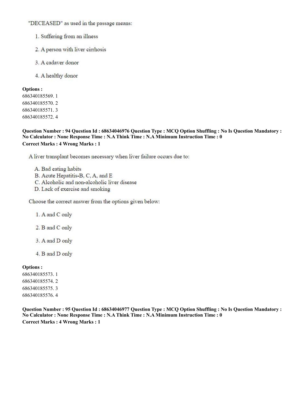 CUET PG 2023: LAQP01 – English (Eng)-shift 2 (30-06-2023) Question Paper - Page 88