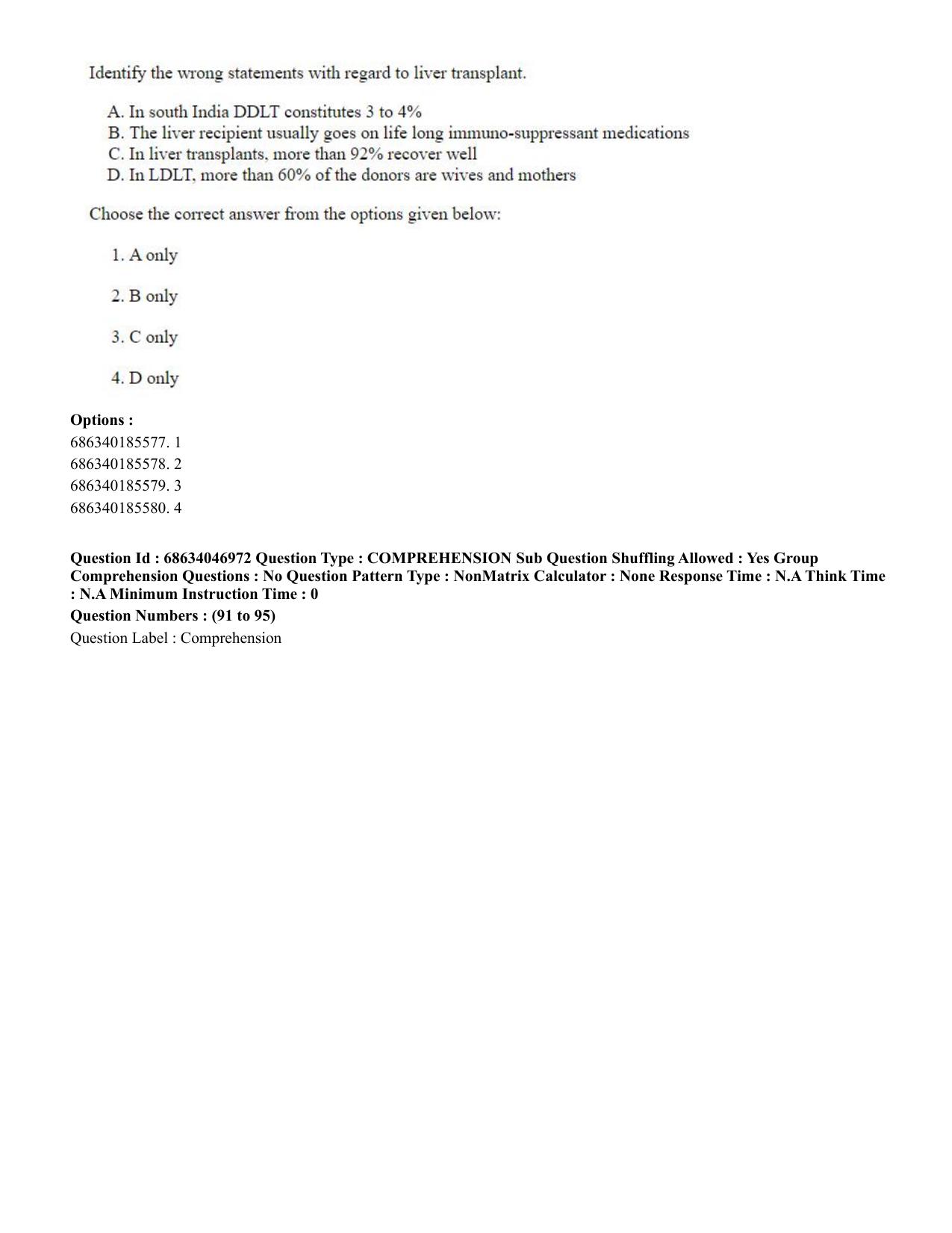 CUET PG 2023: LAQP01 – English (Eng)-shift 2 (30-06-2023) Question Paper - Page 89