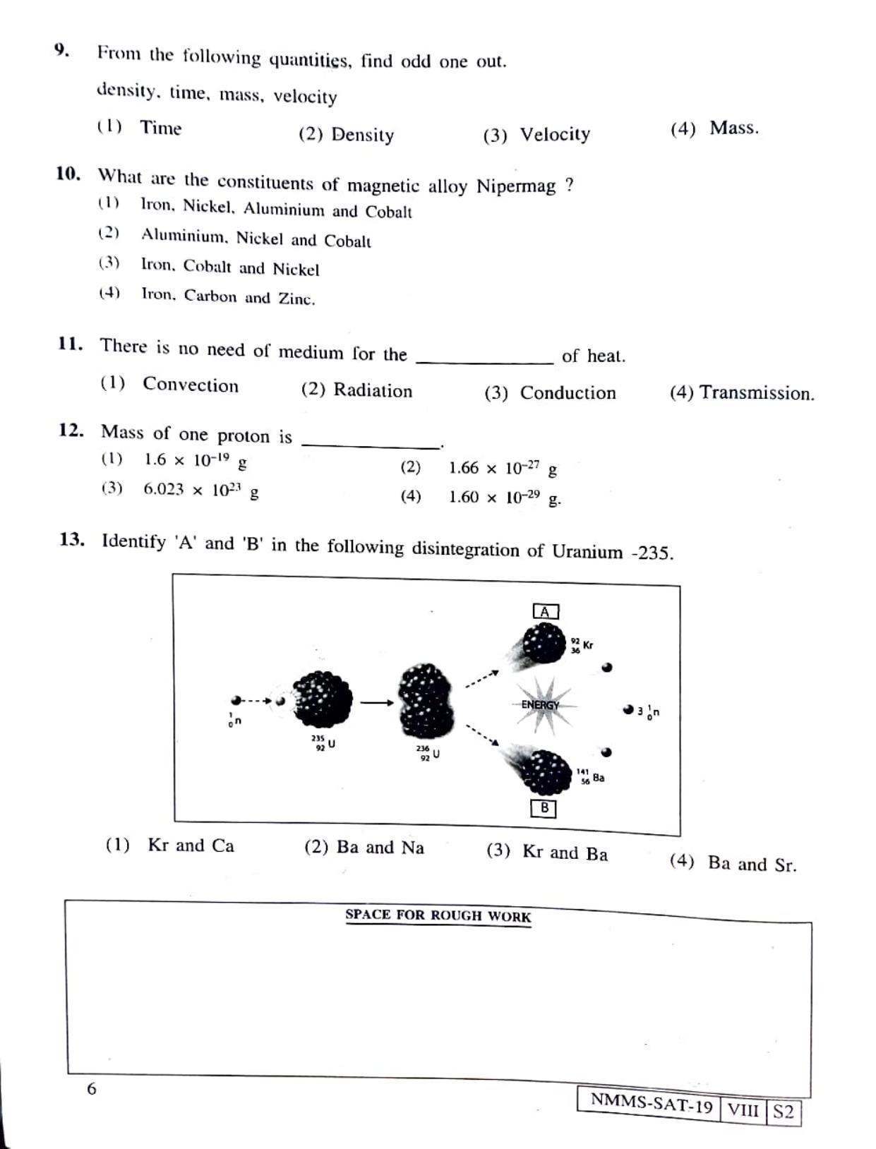 SAT URDU 2019-20 Class 8 Maharashtra NMMS Question Papers - Page 6