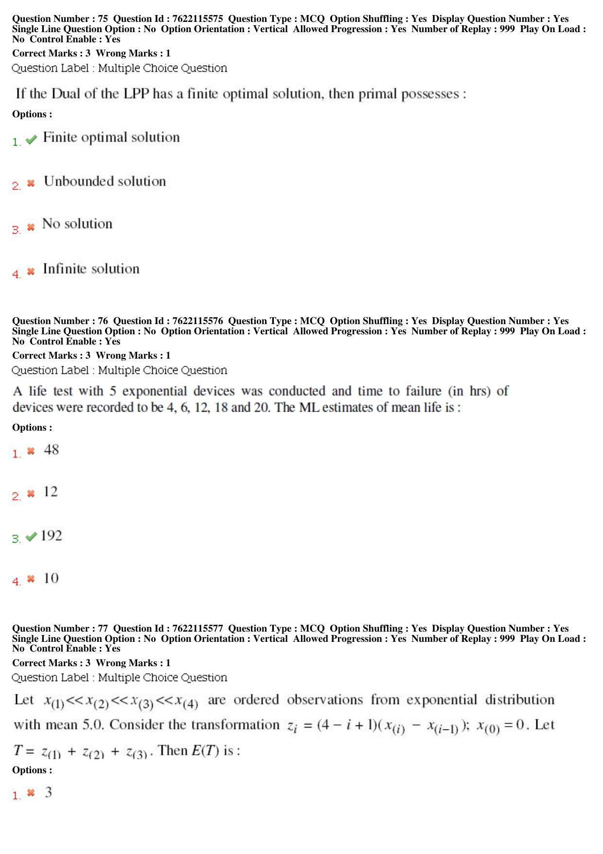 BHU RET Statistics 2019 Question Paper - Page 36