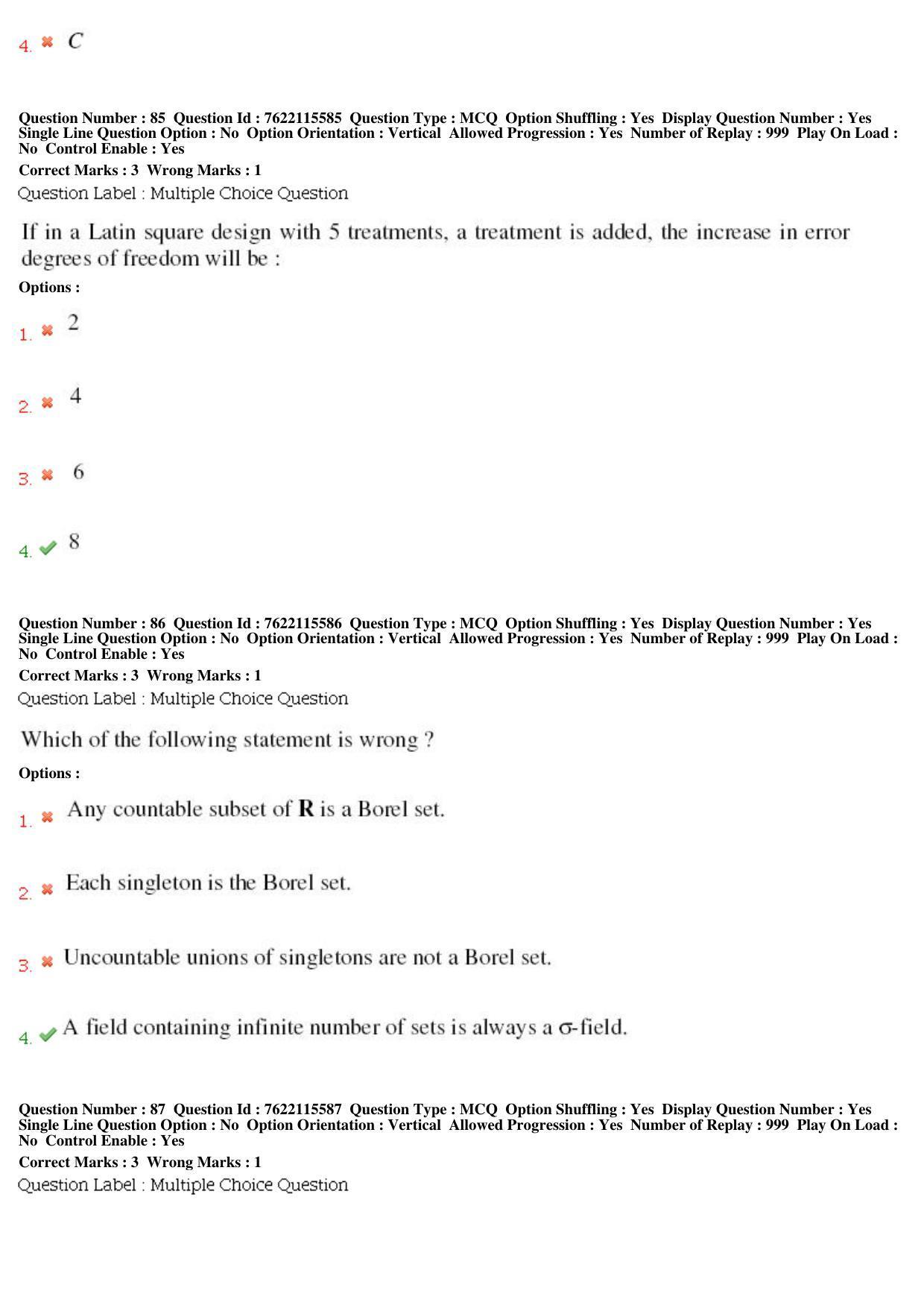 BHU RET Statistics 2019 Question Paper - Page 40