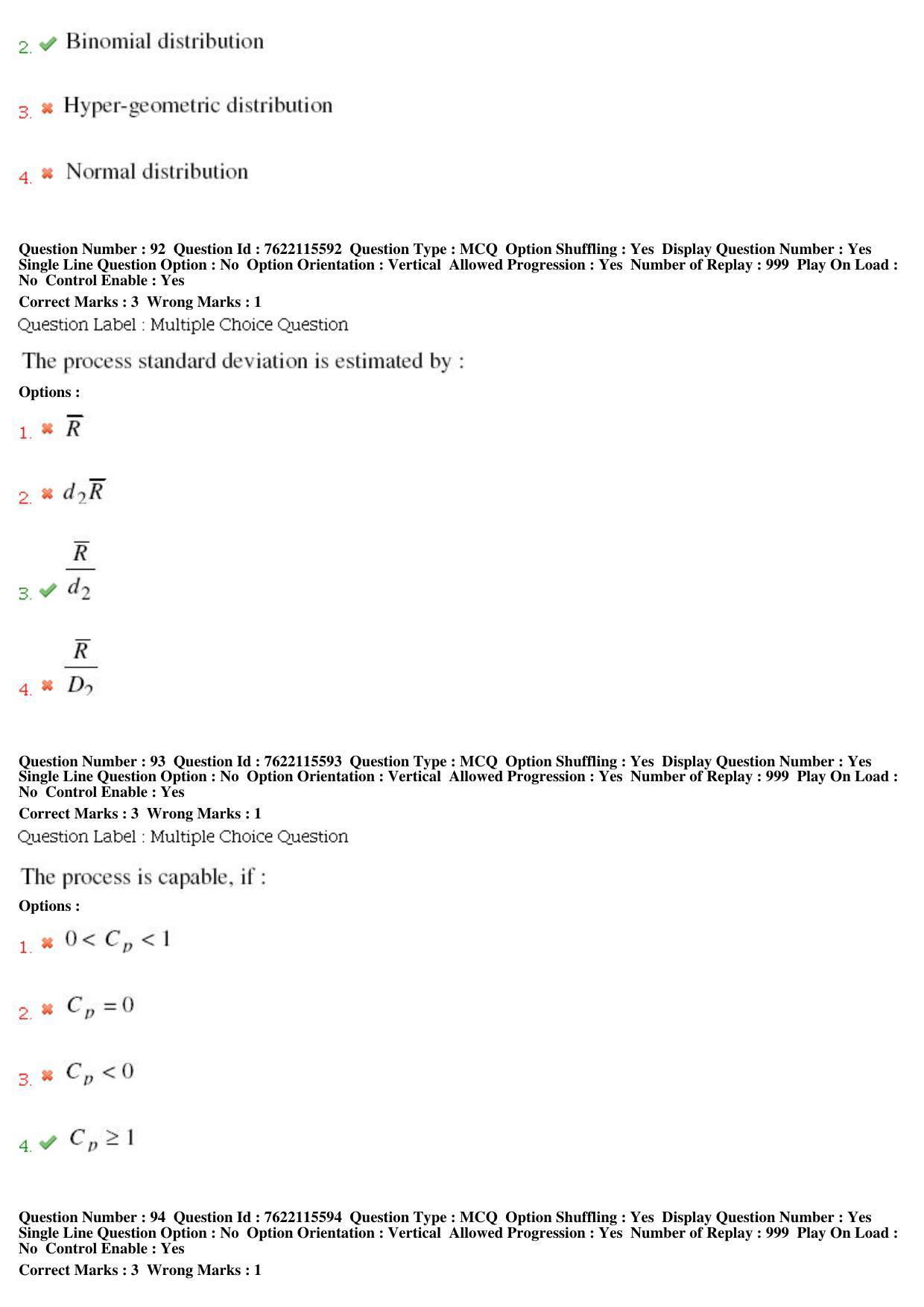 BHU RET Statistics 2019 Question Paper - Page 43