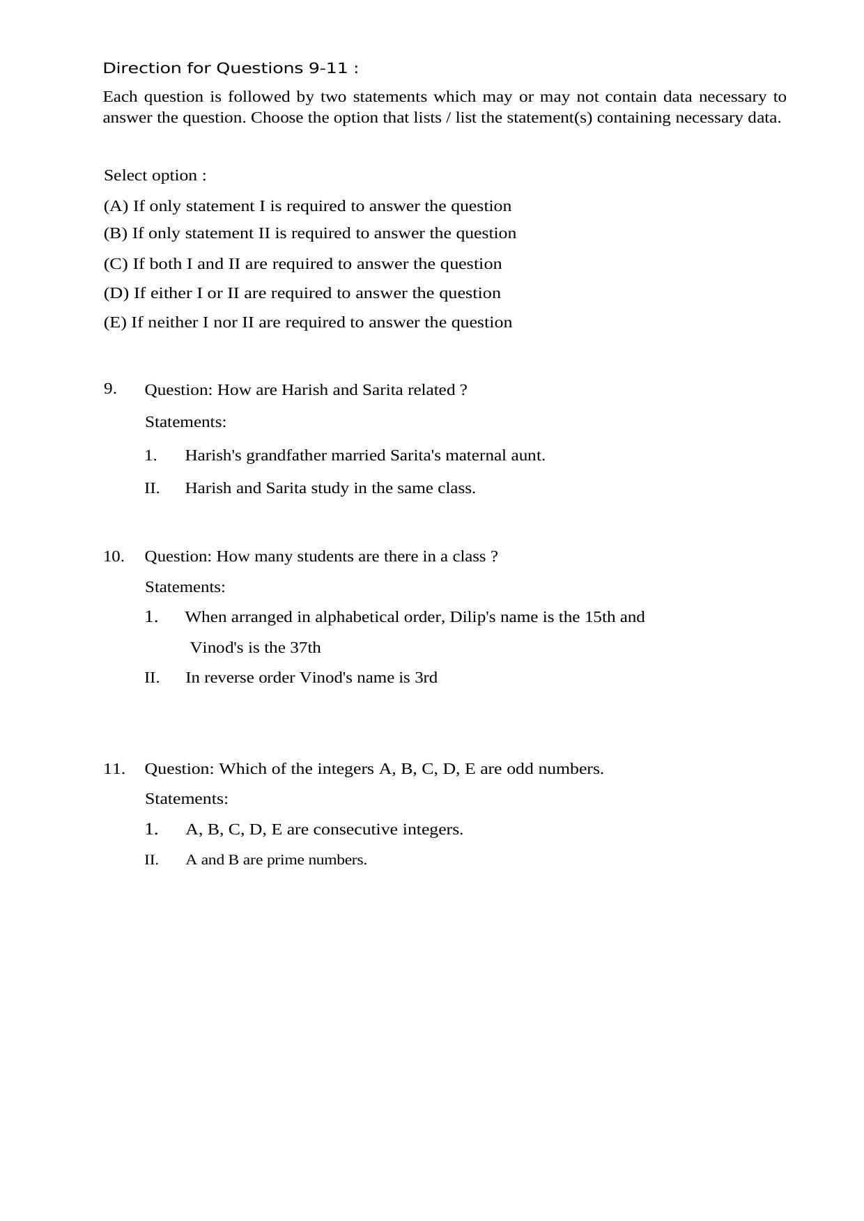 MICAT Sample Questions 5 - Page 5
