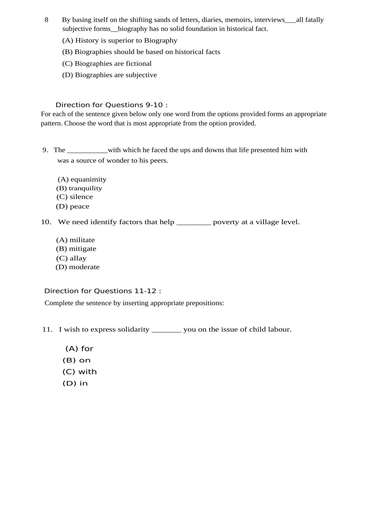 MICAT Sample Questions 5 - Page 14