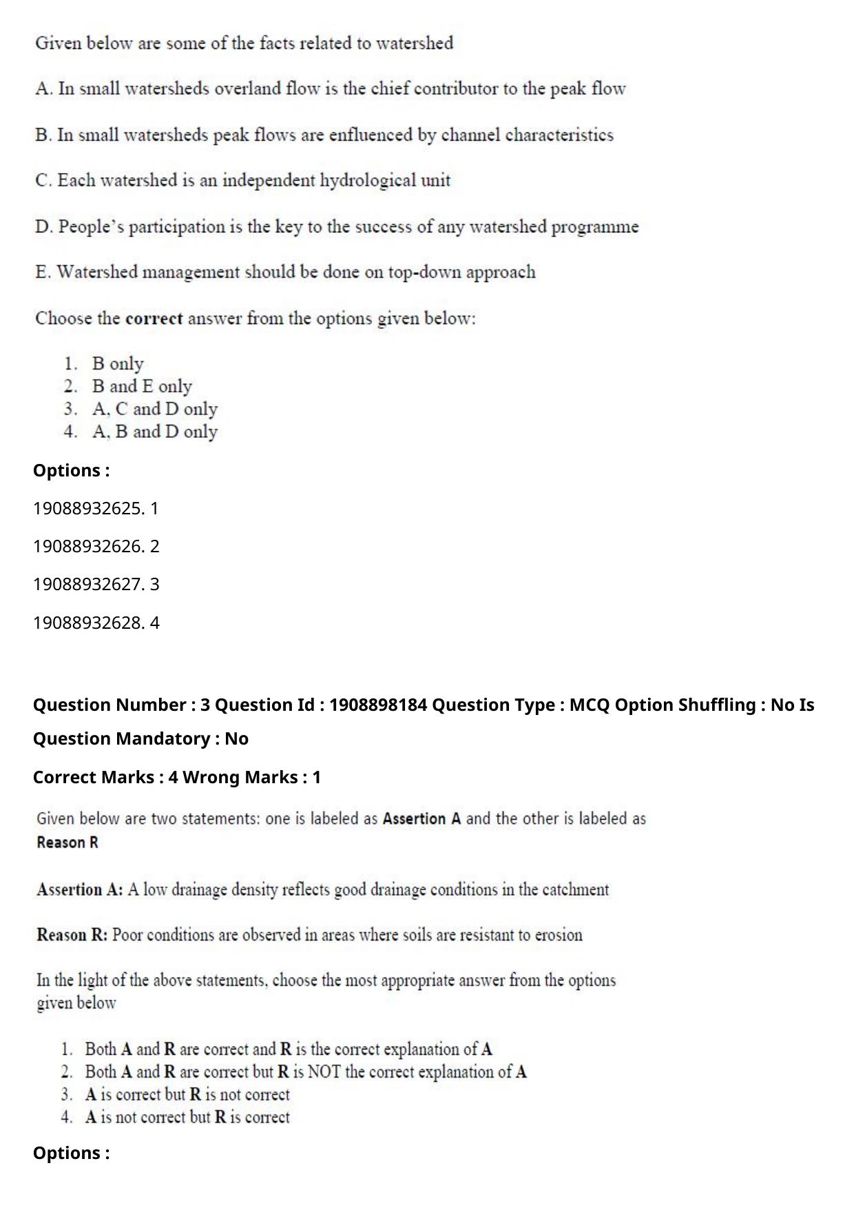 ICAR AIEEA PG 2021 WATER SCIENCE AND TECHNOLOGY Question Paper - Page 3
