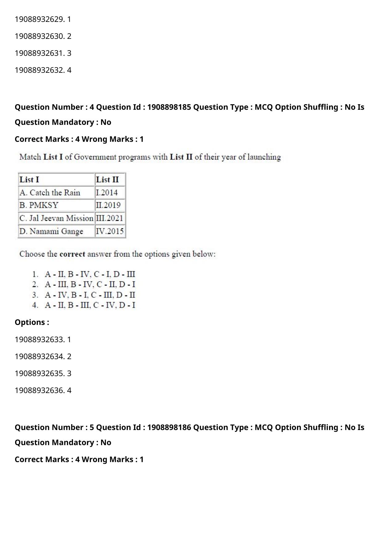 ICAR AIEEA PG 2021 WATER SCIENCE AND TECHNOLOGY Question Paper - Page 4