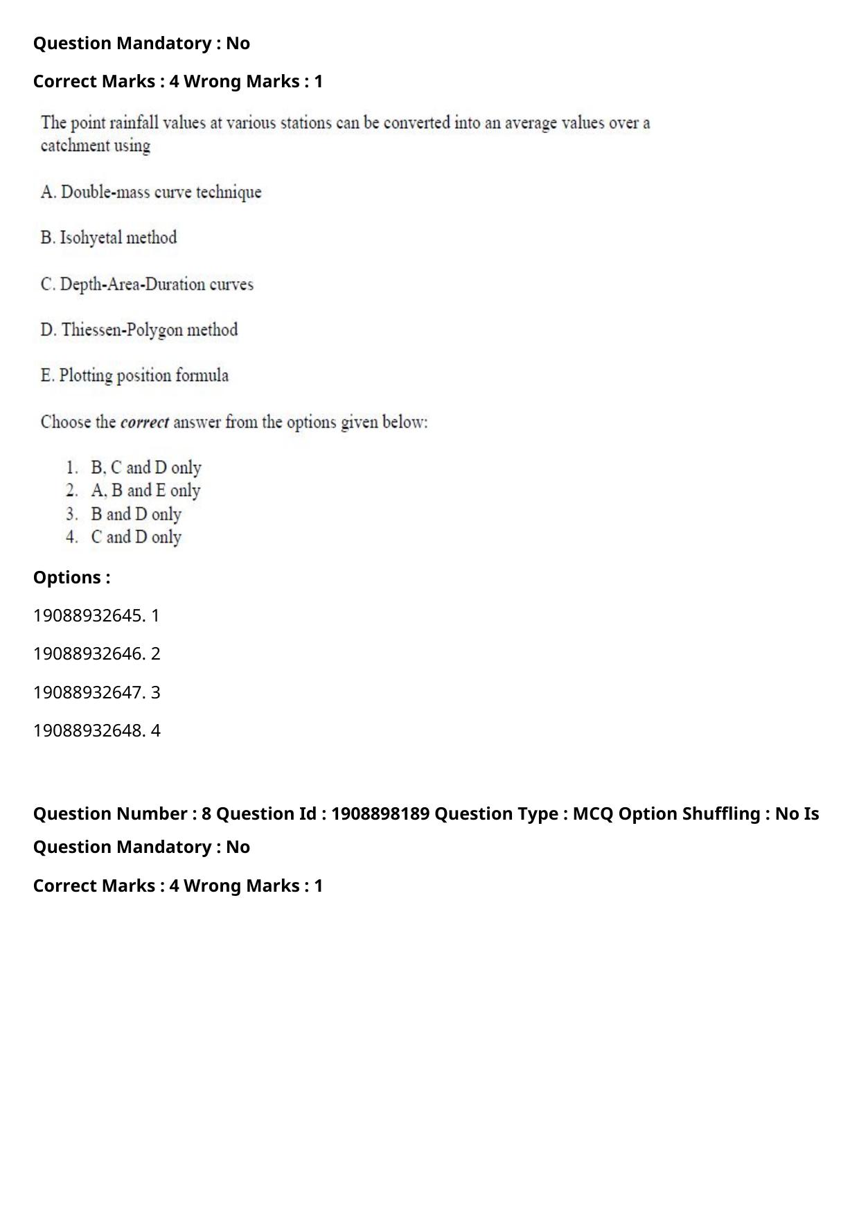 ICAR AIEEA PG 2021 WATER SCIENCE AND TECHNOLOGY Question Paper - Page 6