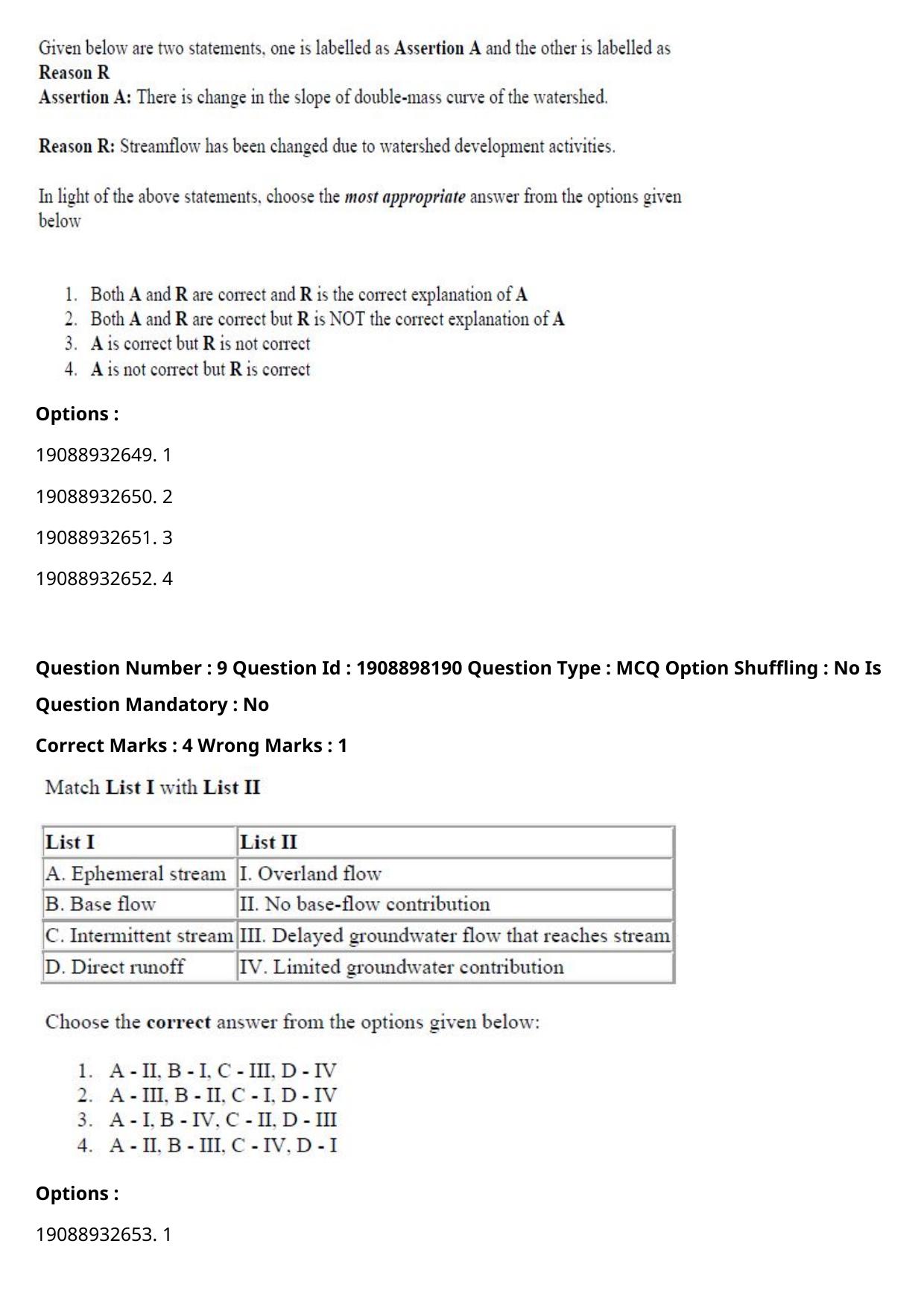 ICAR AIEEA PG 2021 WATER SCIENCE AND TECHNOLOGY Question Paper - Page 7