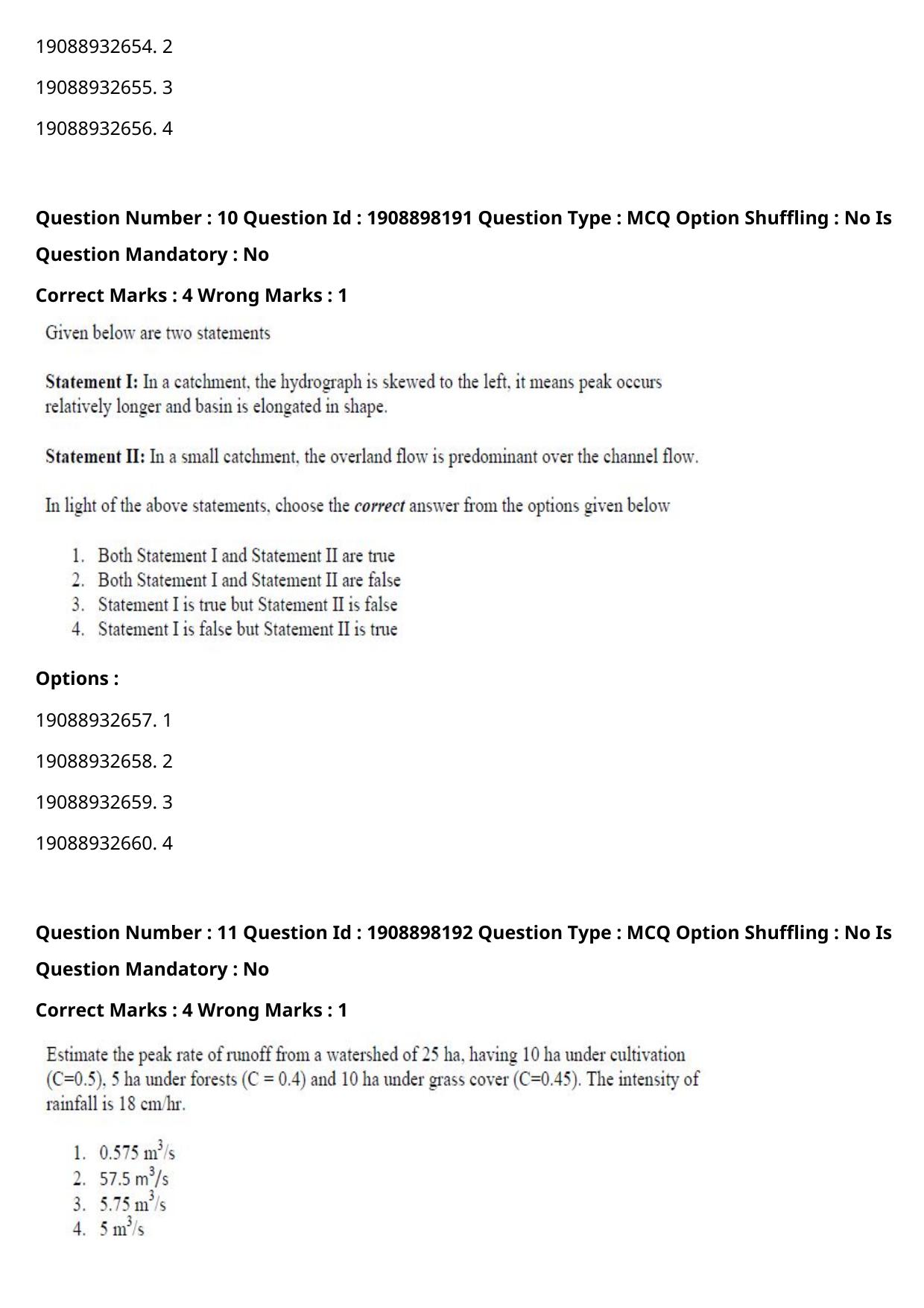 ICAR AIEEA PG 2021 WATER SCIENCE AND TECHNOLOGY Question Paper - Page 8